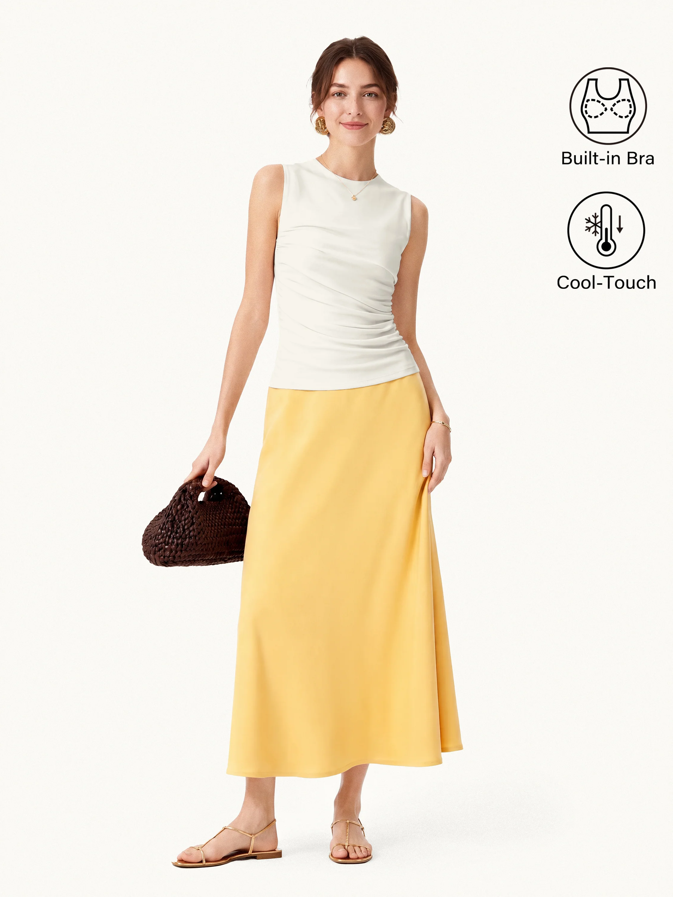 Round Neck Gathered Side Bra Top - Image 11