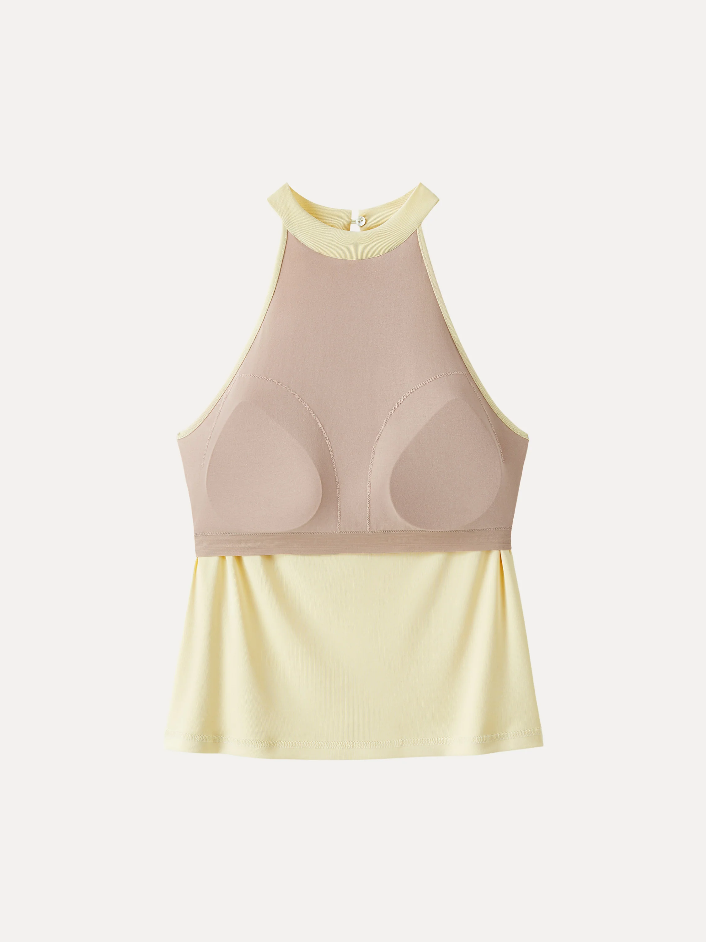Sandwashed Halter Neck Tucked Bra Tank - Image 9