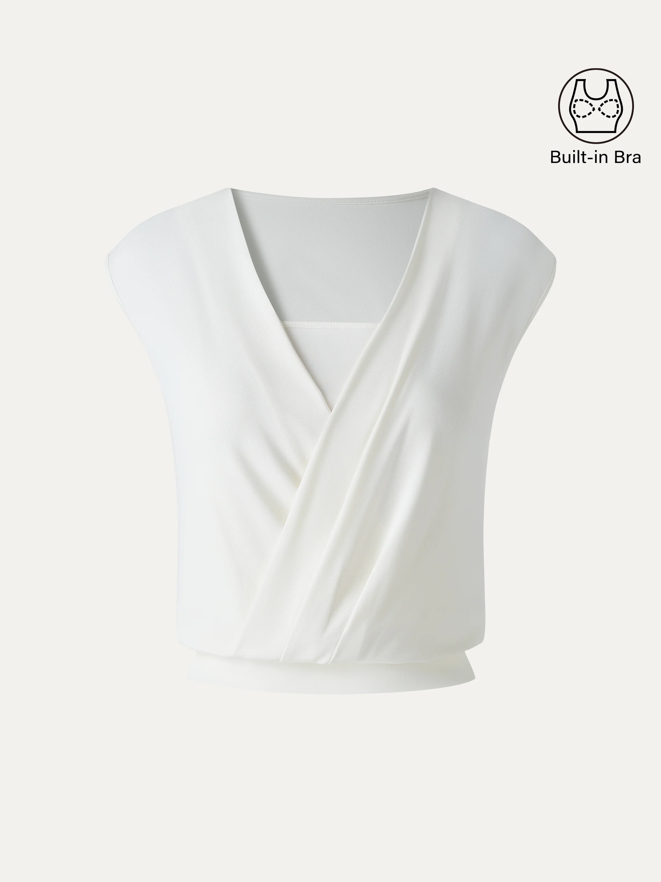 Sandwashed Modal 2-in-1 Wrap Bra Tank - Image 12