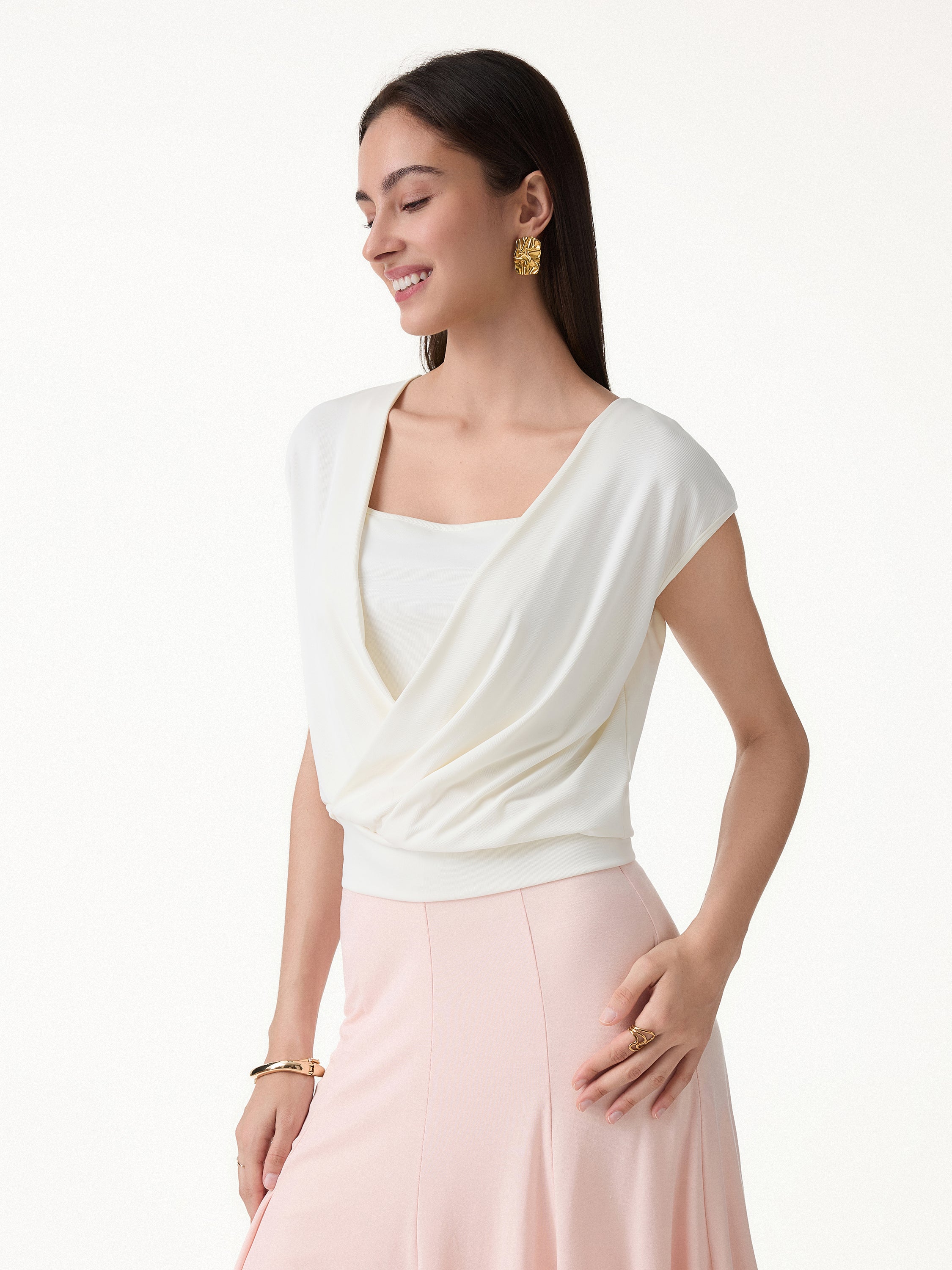 Sandwashed Modal 2-in-1 Wrap Bra Tank - Image 8
