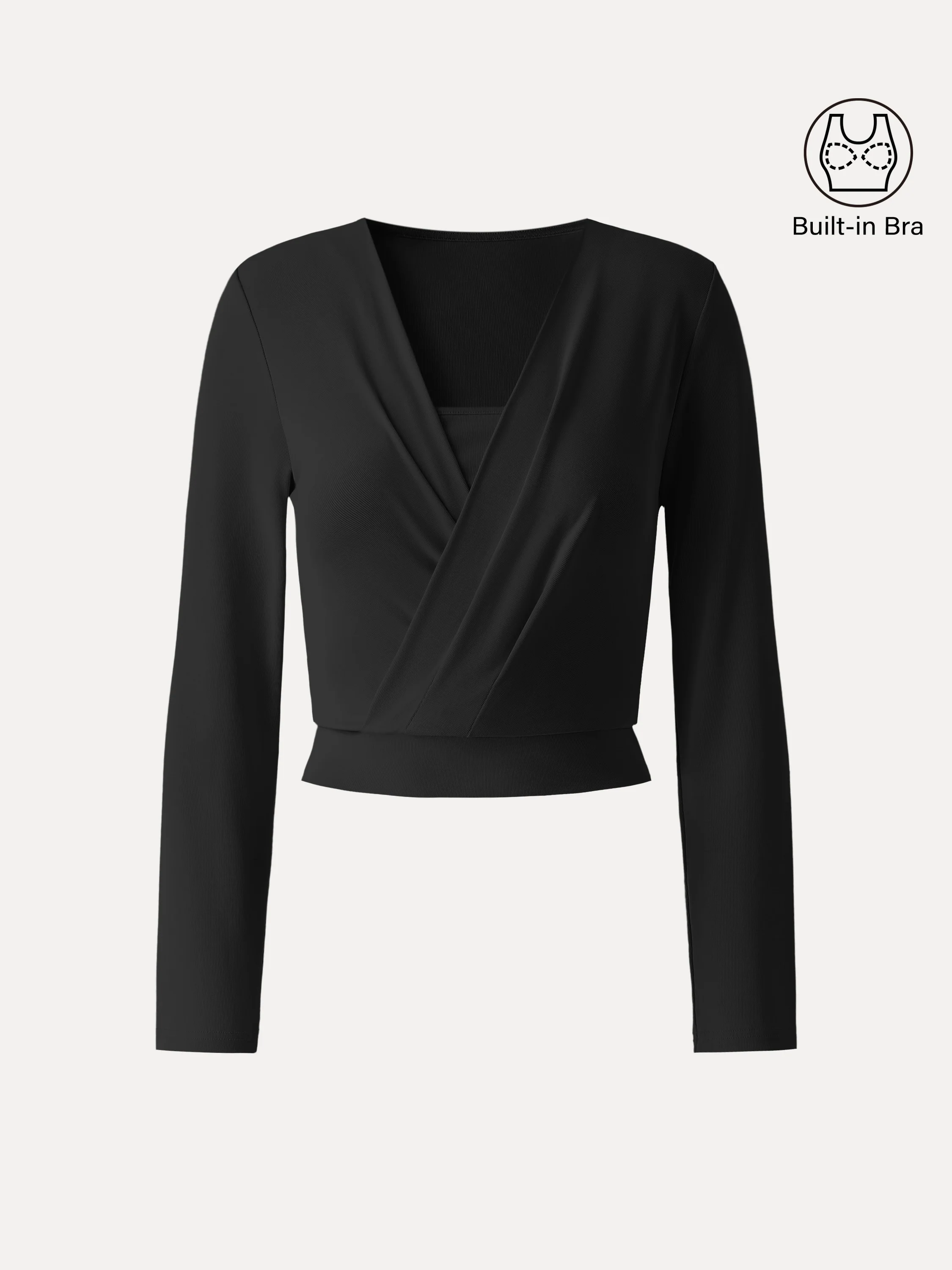 Sandwashed Modal 2-in-1 Wrap Bra Top - Image 10