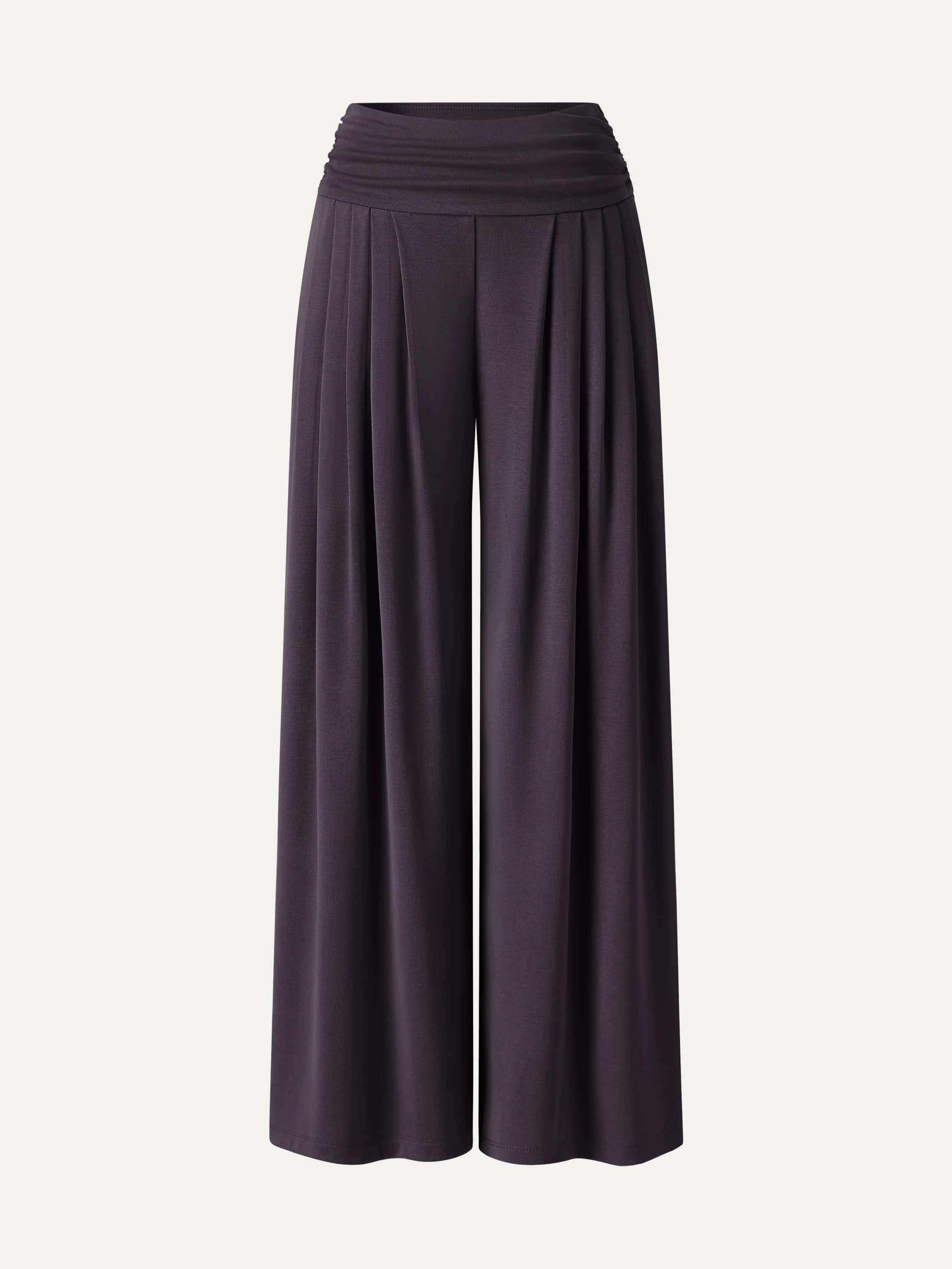 Sandwashed Super Flowy Tucked Palazzo Pant with Pockets - Image 12