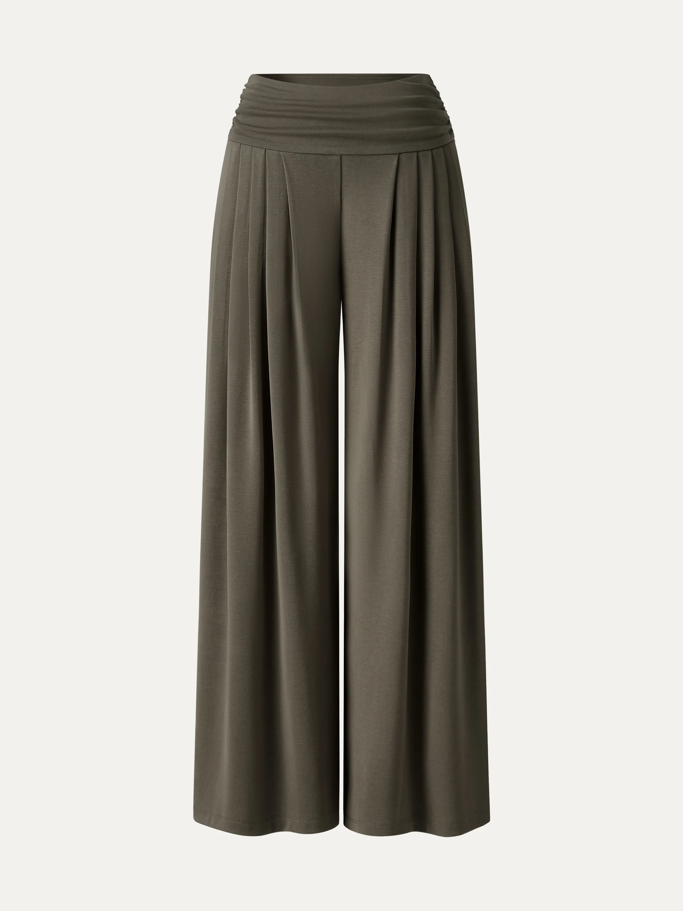 Sandwashed Super Flowy Tucked Palazzo Pant with Pockets - Image 13