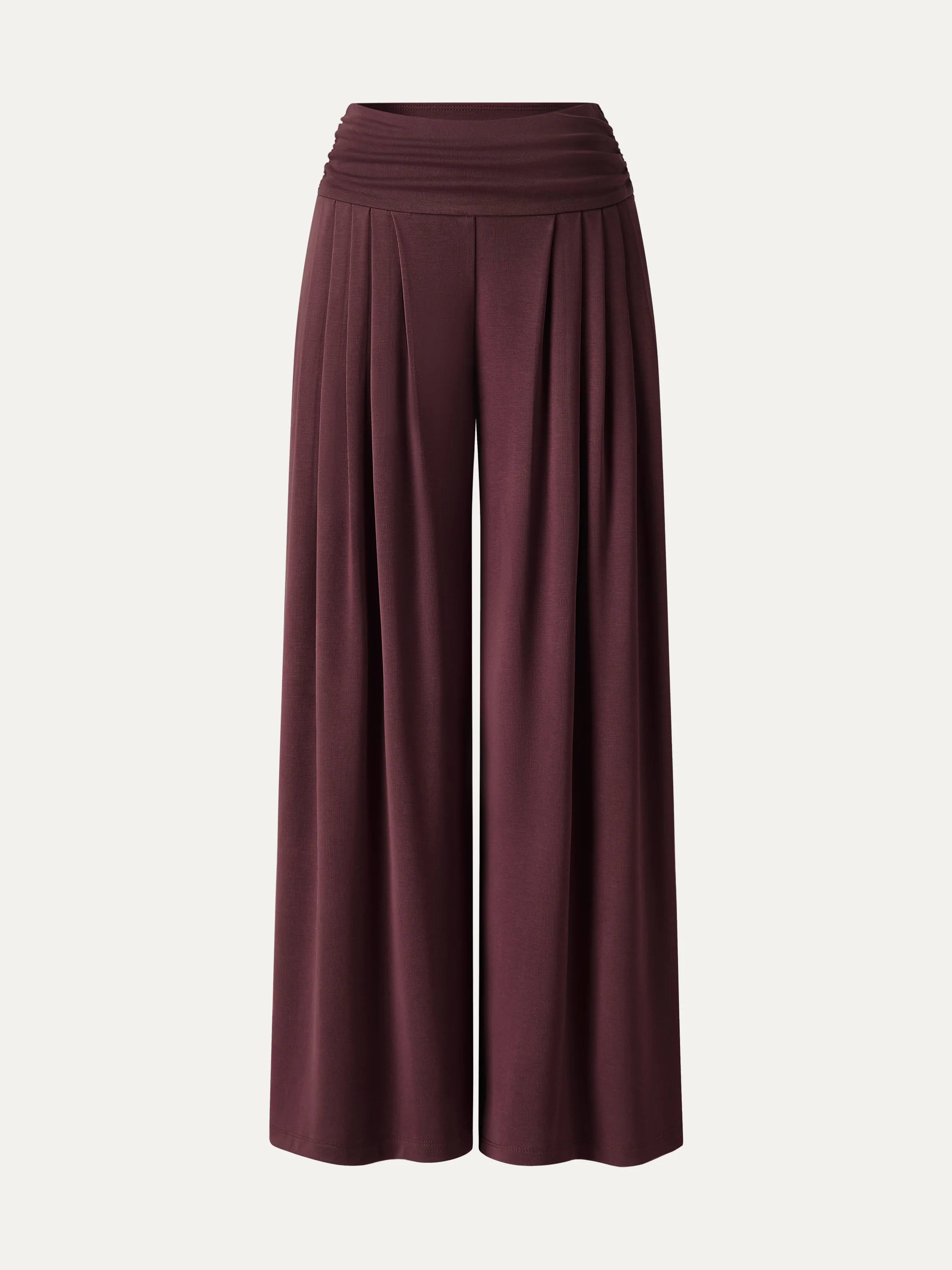 Sandwashed Super Flowy Tucked Palazzo Pant with Pockets - Image 16