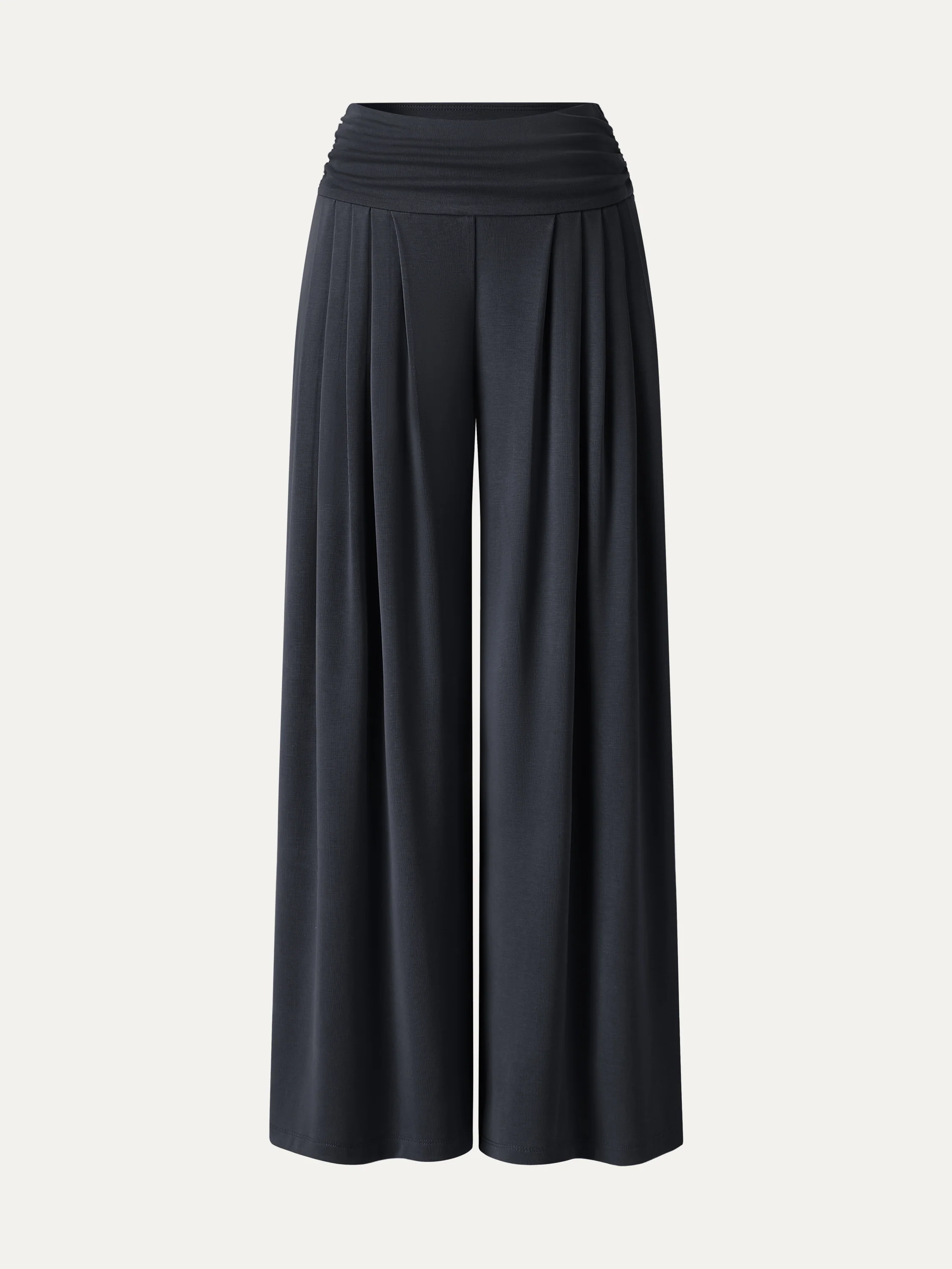 Sandwashed Super Flowy Tucked Palazzo Pant with Pockets - Image 17