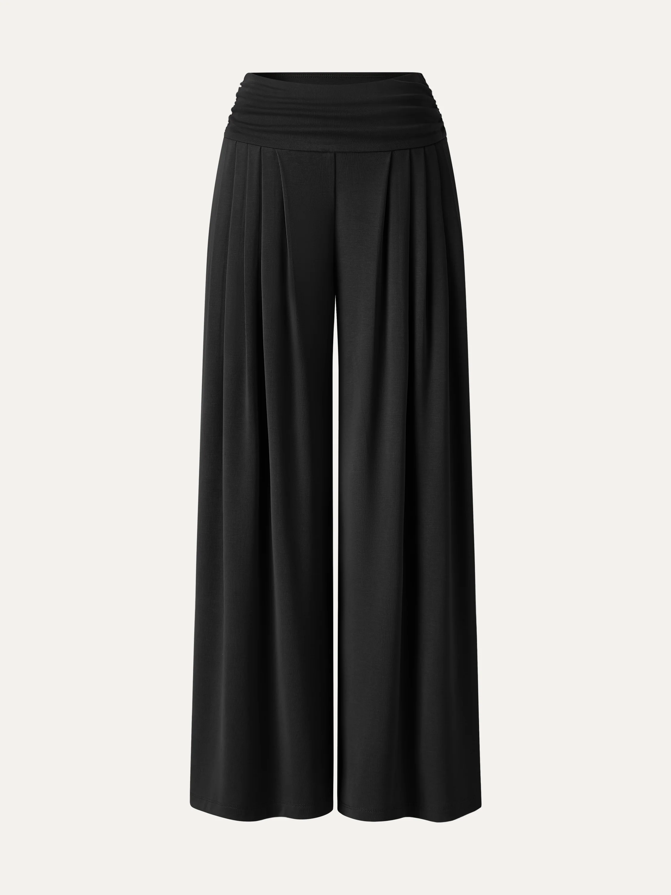 Sandwashed Super Flowy Tucked Palazzo Pant with Pockets - Image 19