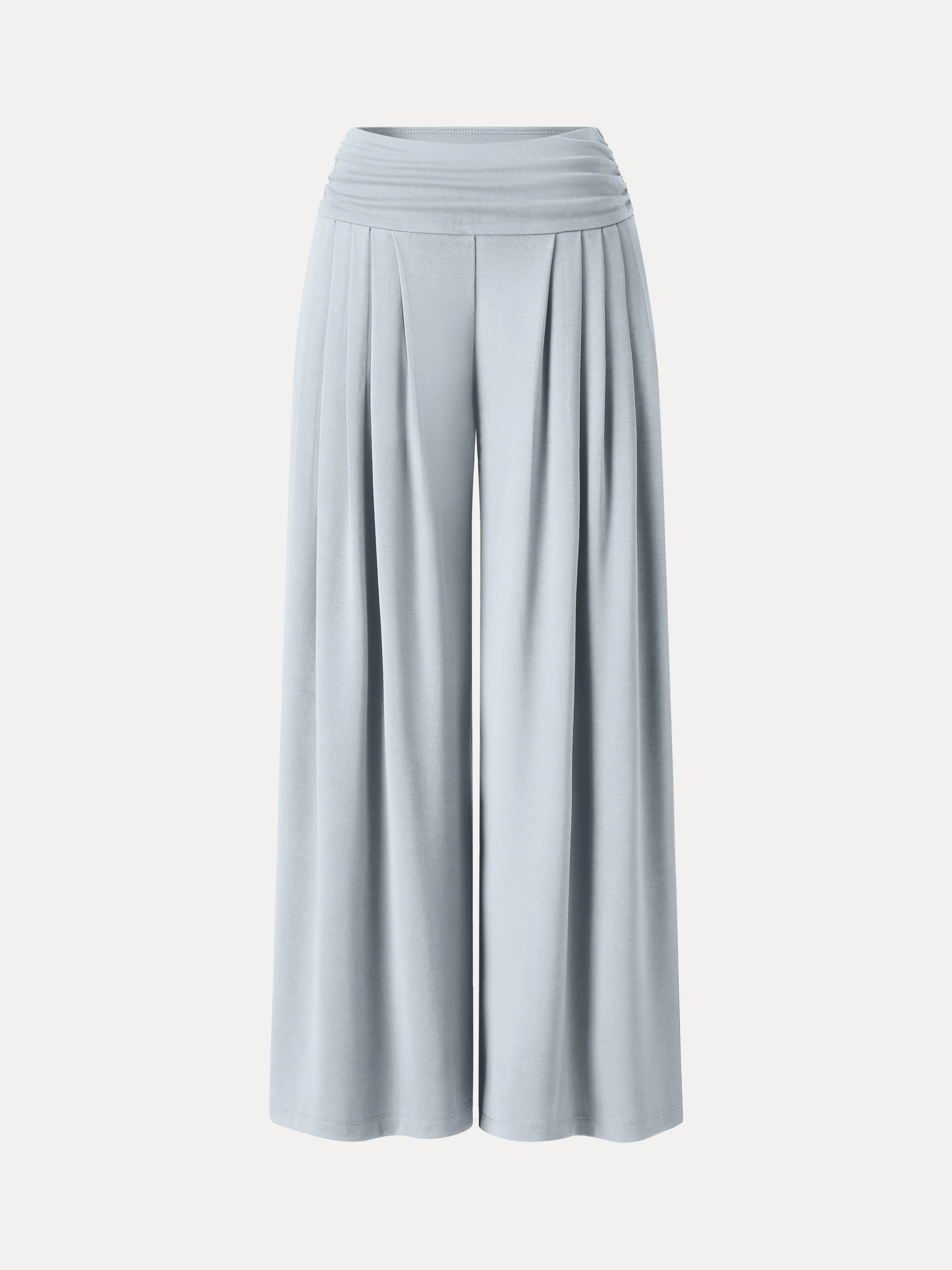 Sandwashed Super Flowy Tucked Palazzo Pant with Pockets - Image 21