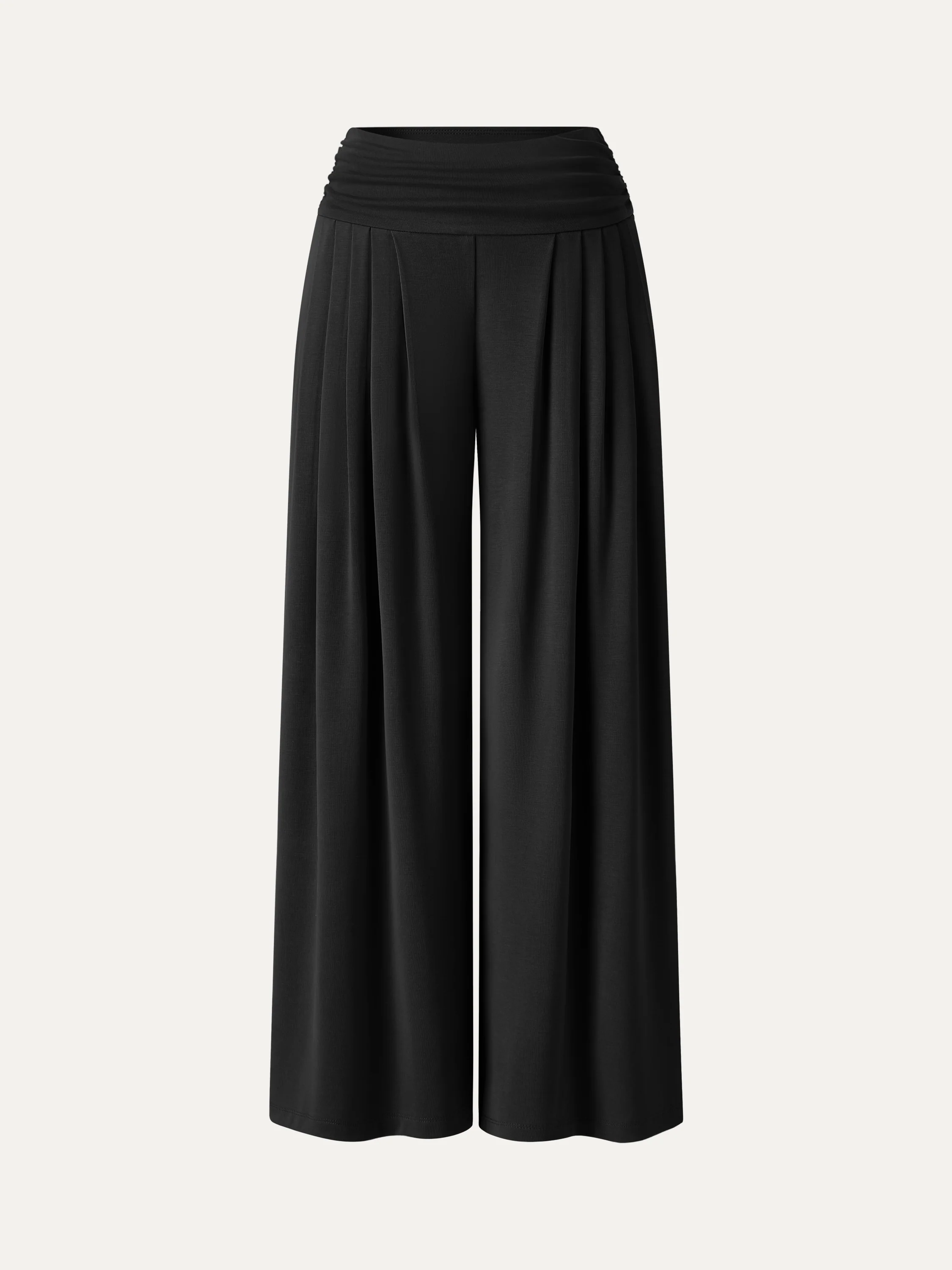 Sandwashed Super Flowy Tucked Palazzo Pant with Pockets - Image 22
