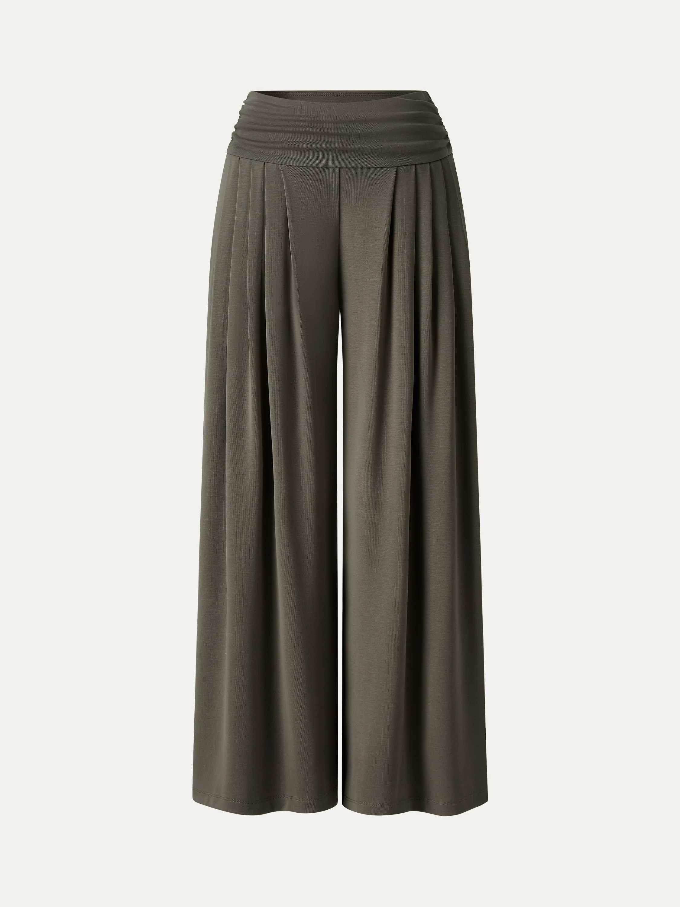 Sandwashed Super Flowy Tucked Palazzo Pant with Pockets - Image 23