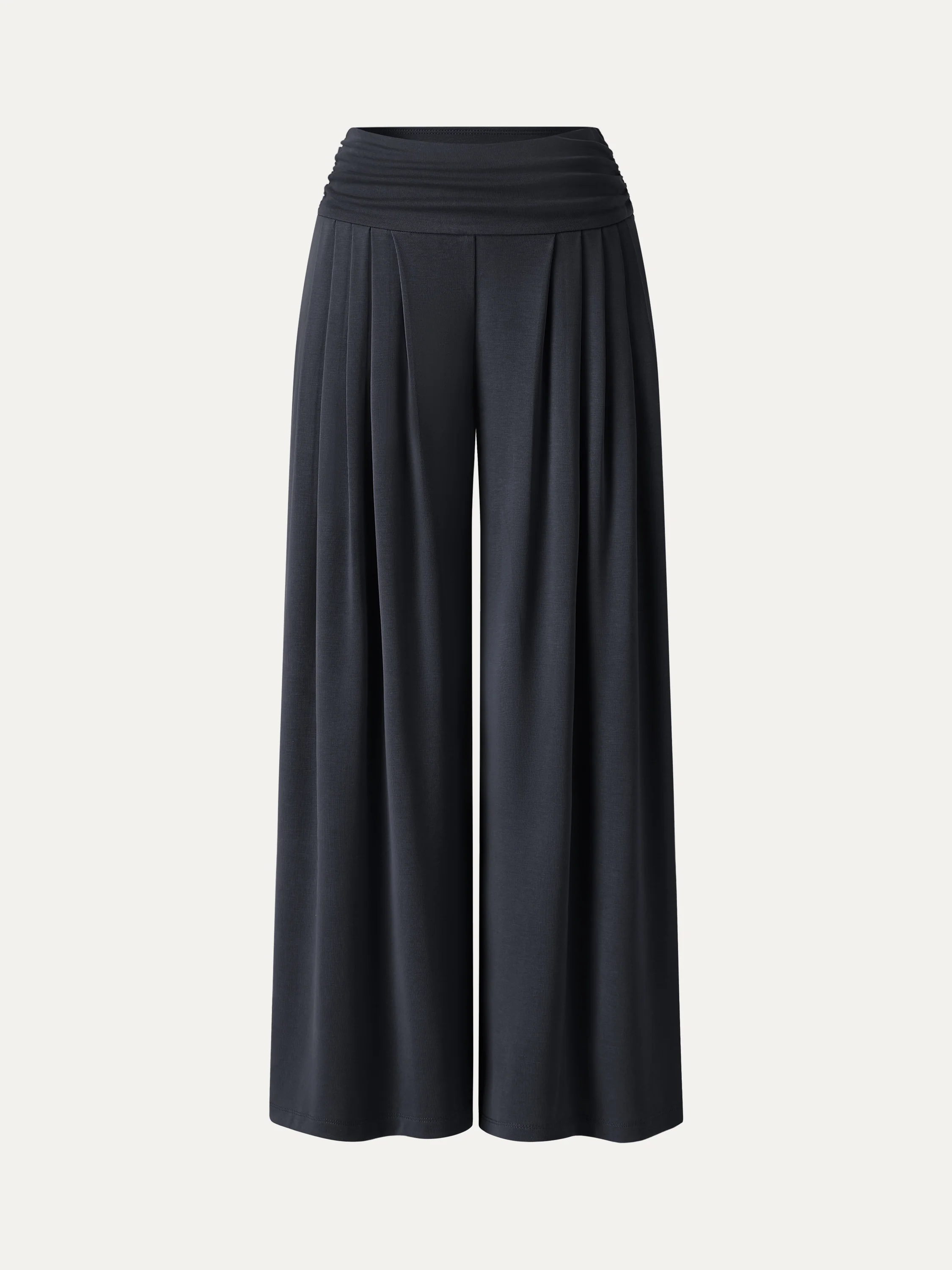 Sandwashed Super Flowy Tucked Palazzo Pant with Pockets - Image 24
