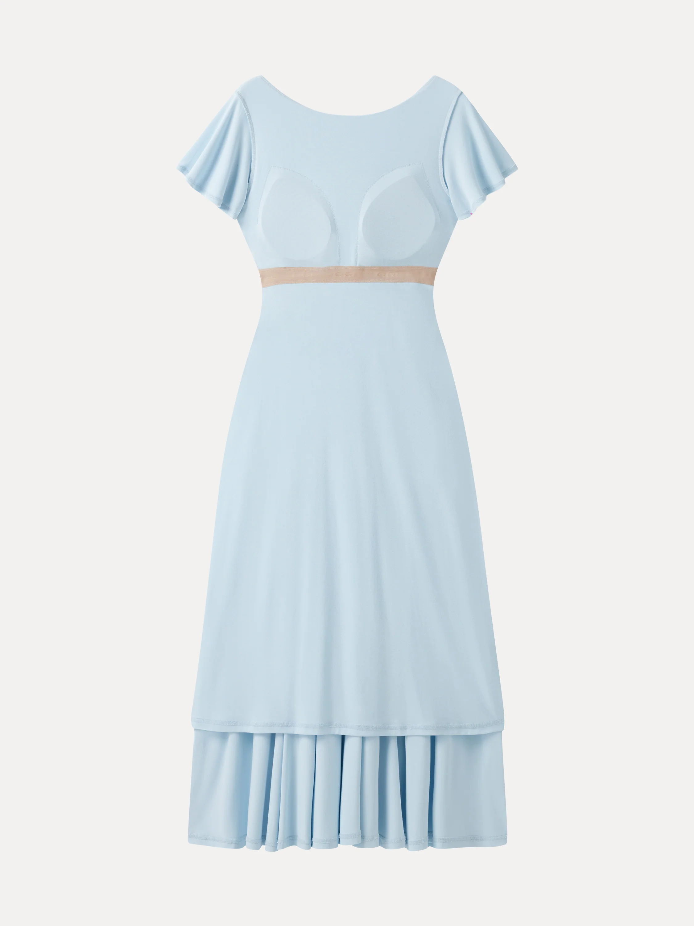 SkinKiss Boatneck Fit-and-Flare Maxi Travel Bra Dress with Pockets - Image 10