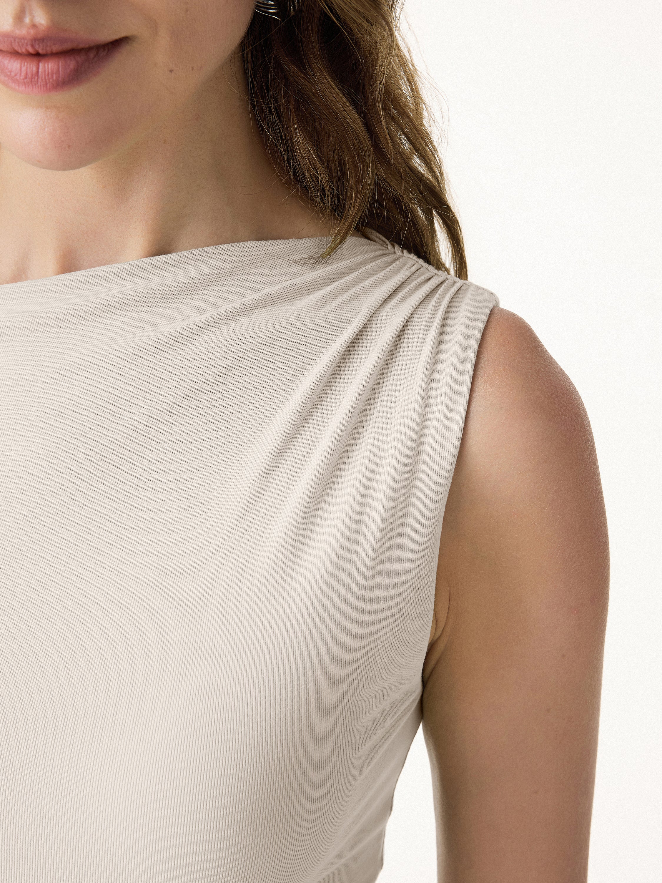 SkinKiss Asymmetrical Ruched Fit-and-Flare Mini Bra Dress - Image 3