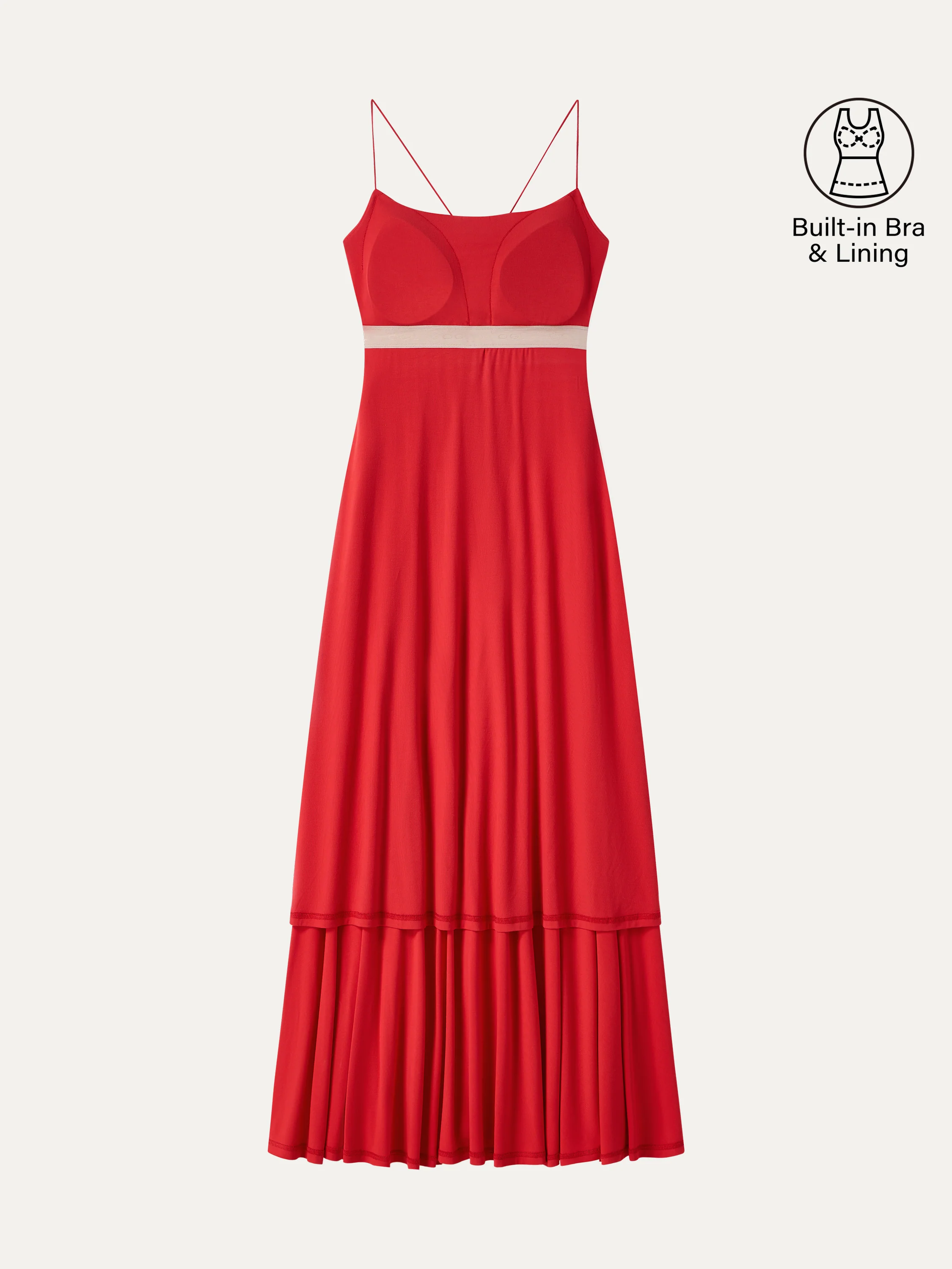 SkinKiss Classy Spaghetti Open Back Midi Bra Dress with Pockets - Image 7