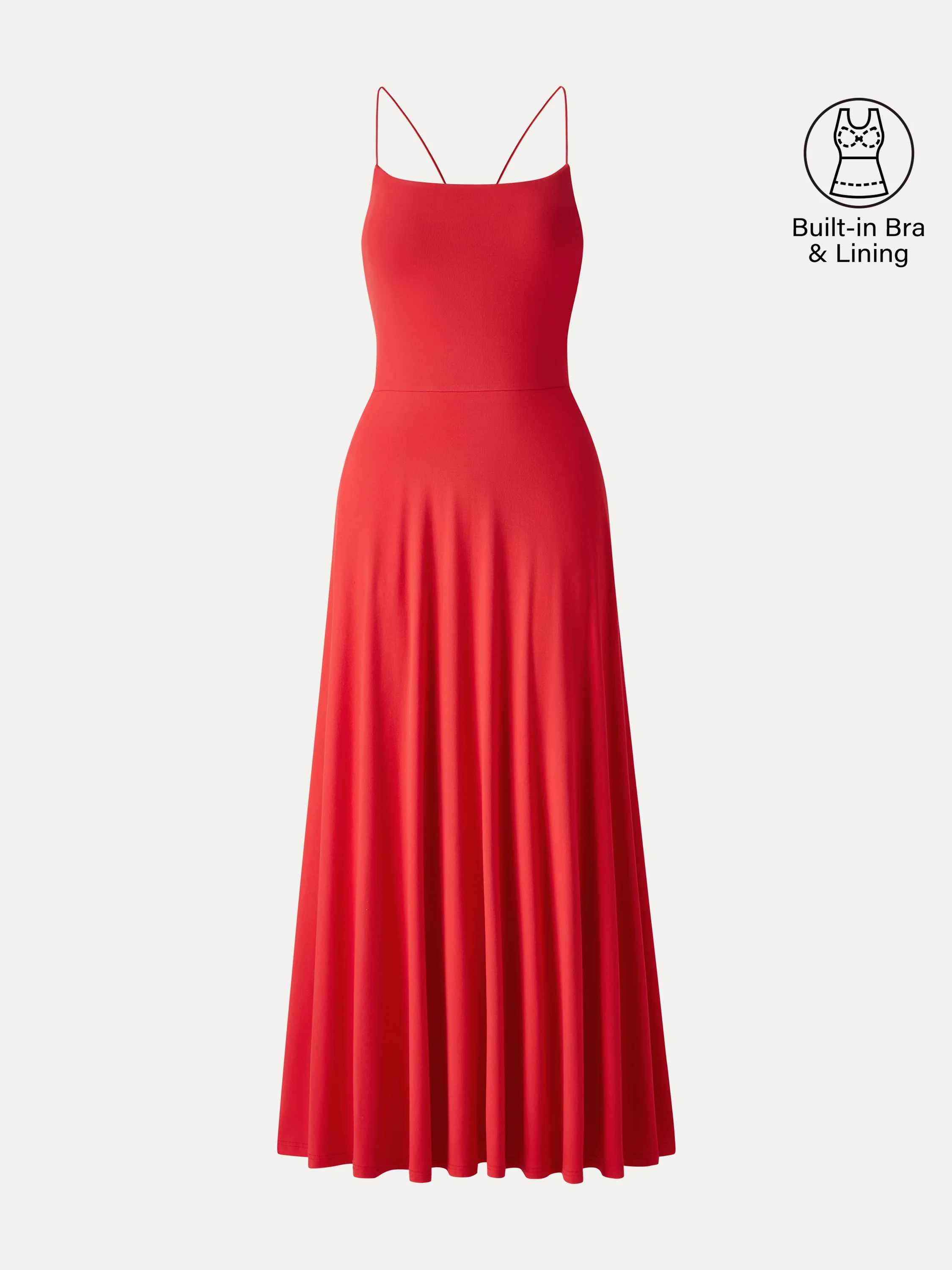 SkinKiss Classy Spaghetti Open Back Midi Bra Dress with Pockets - Image 9
