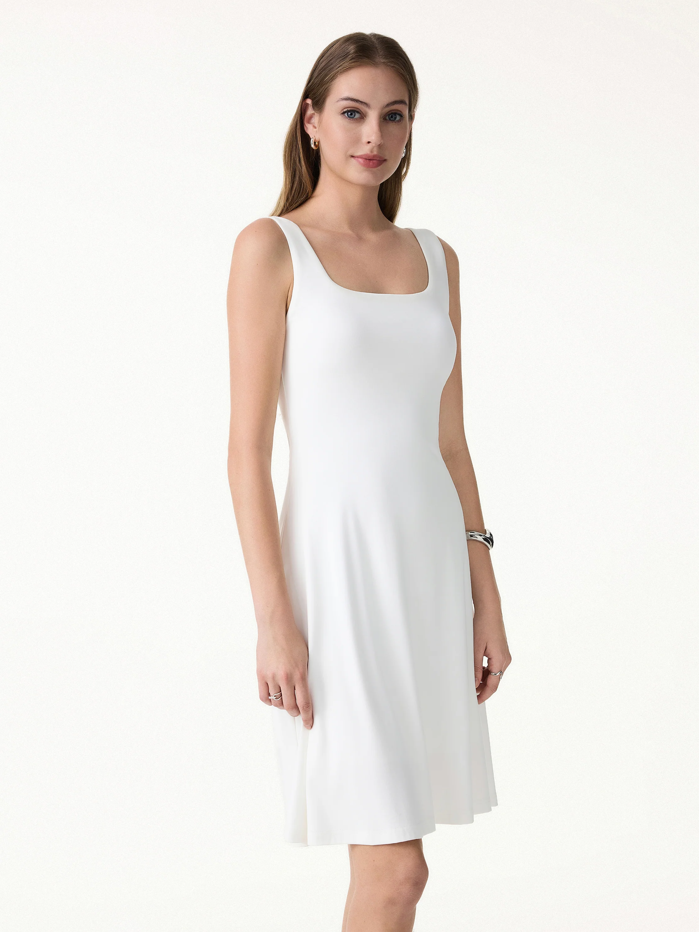 SkinKiss Cooling Square Neck Mini Bra Dress - Image 7