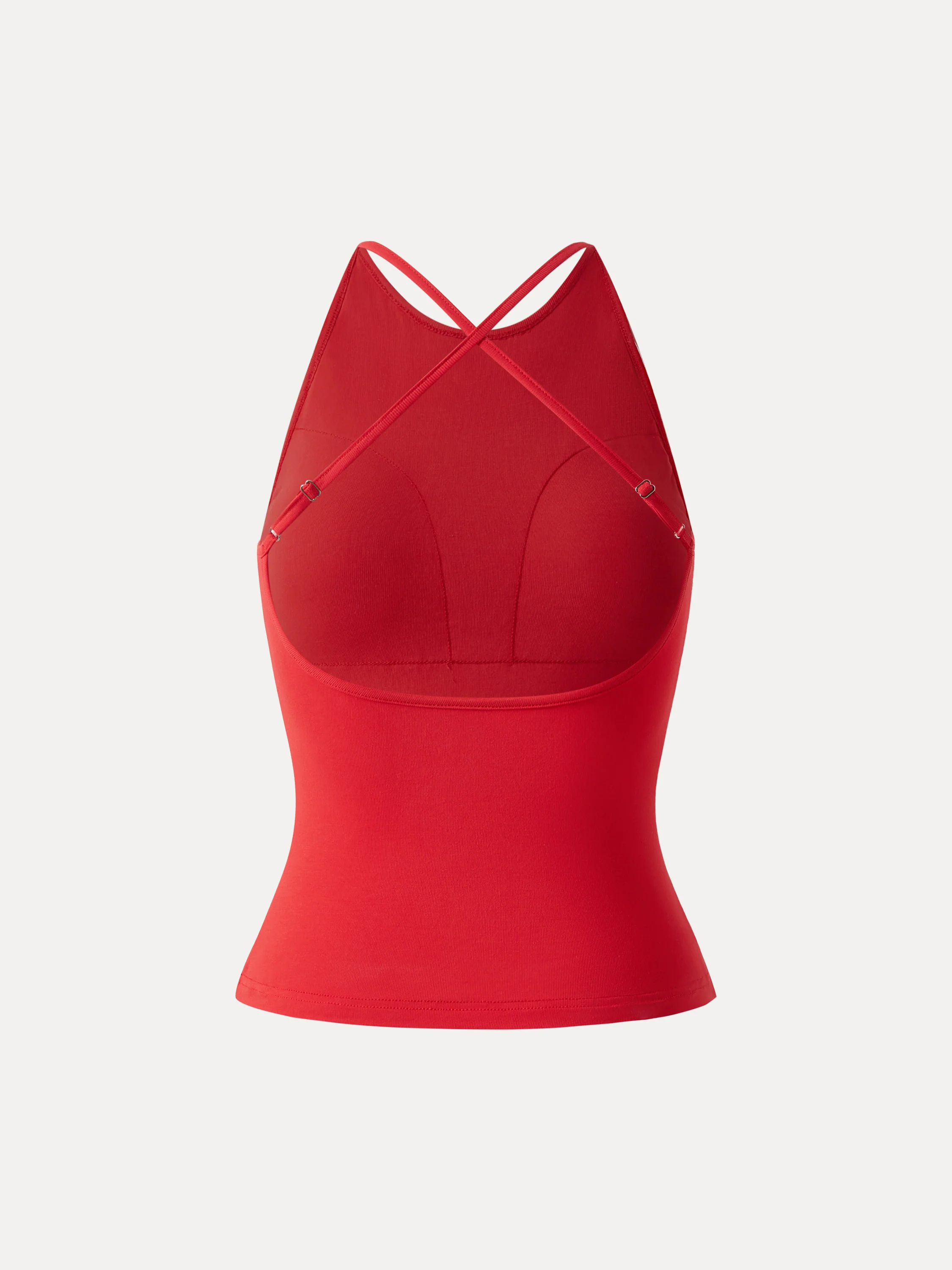 SkinKiss Round Neck Cross-Back Bandless Bra Top - Image 10