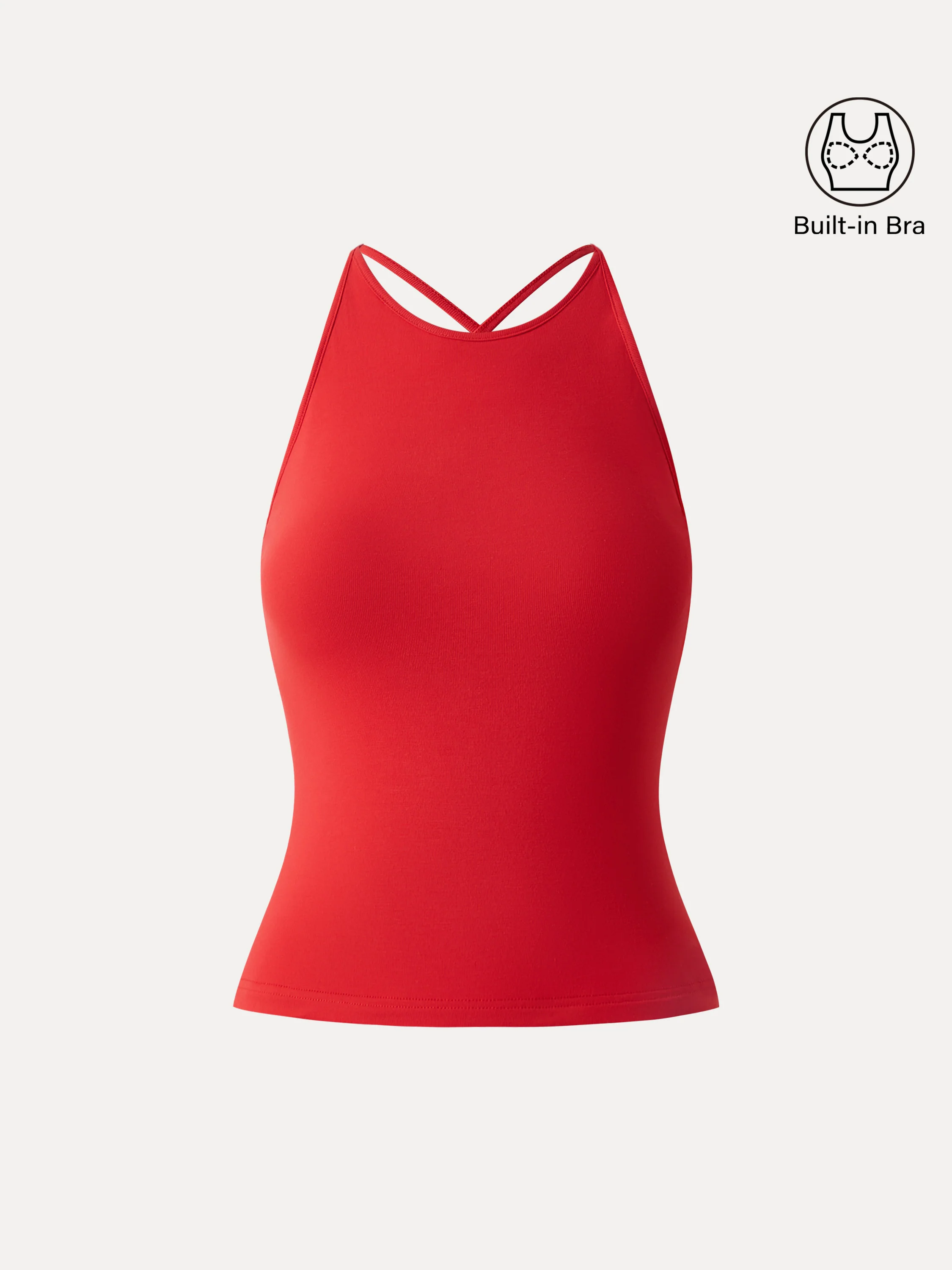 SkinKiss Round Neck Cross-Back Bandless Bra Top - Image 11