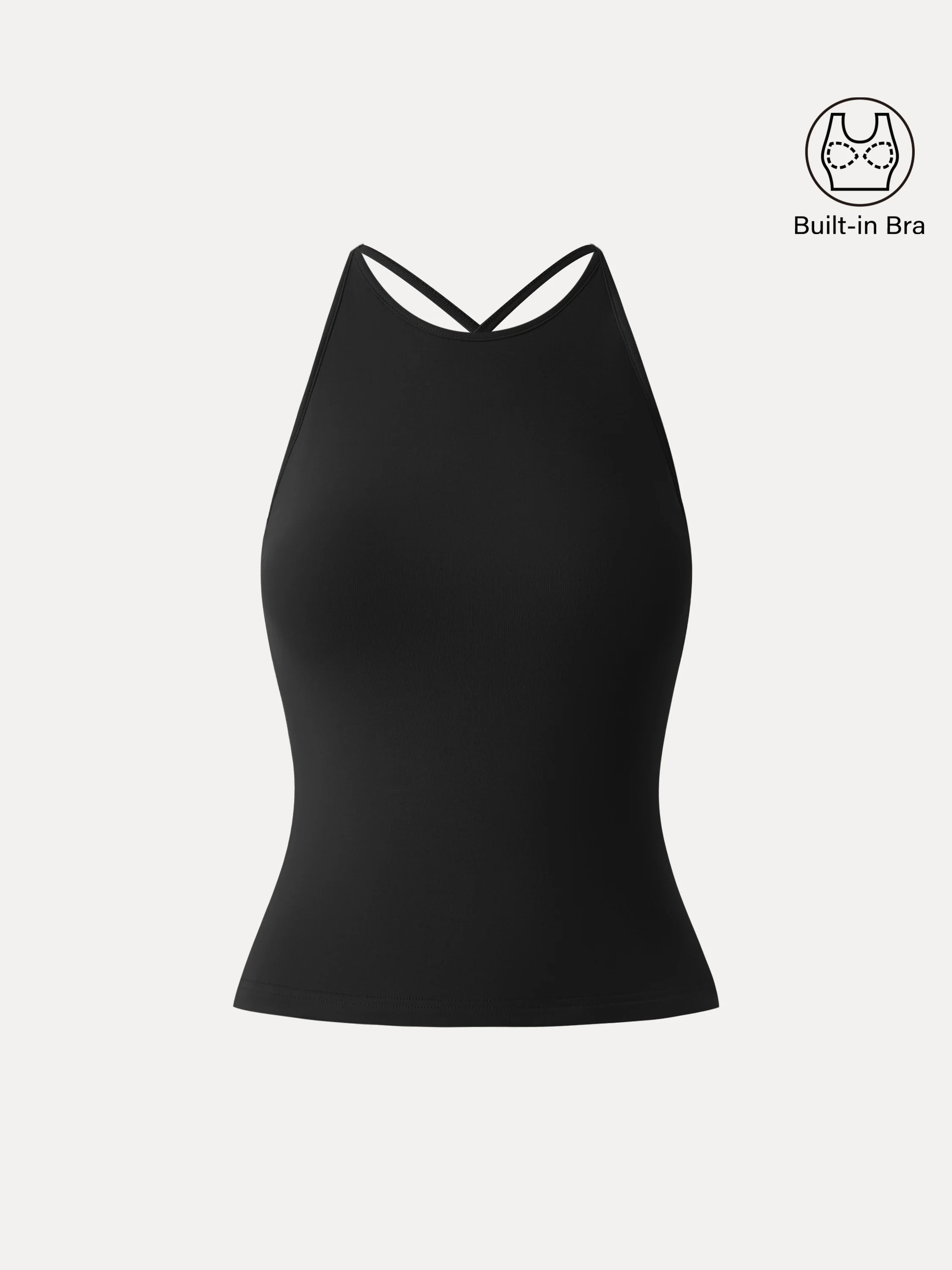 SkinKiss Round Neck Cross-Back Bandless Bra Top - Image 16