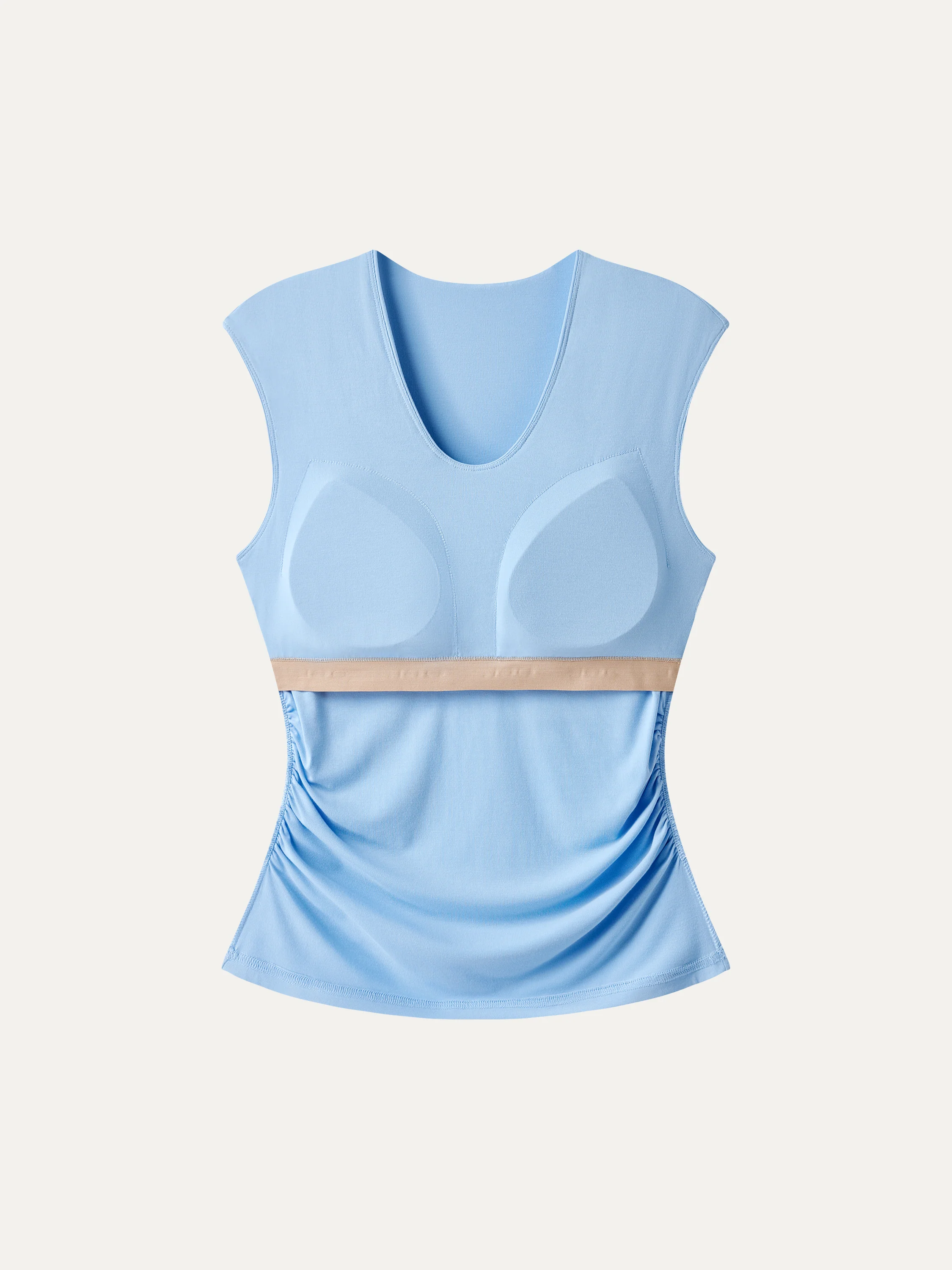 SkinKiss Scoop Neck Gathered Bra Top - Image 8