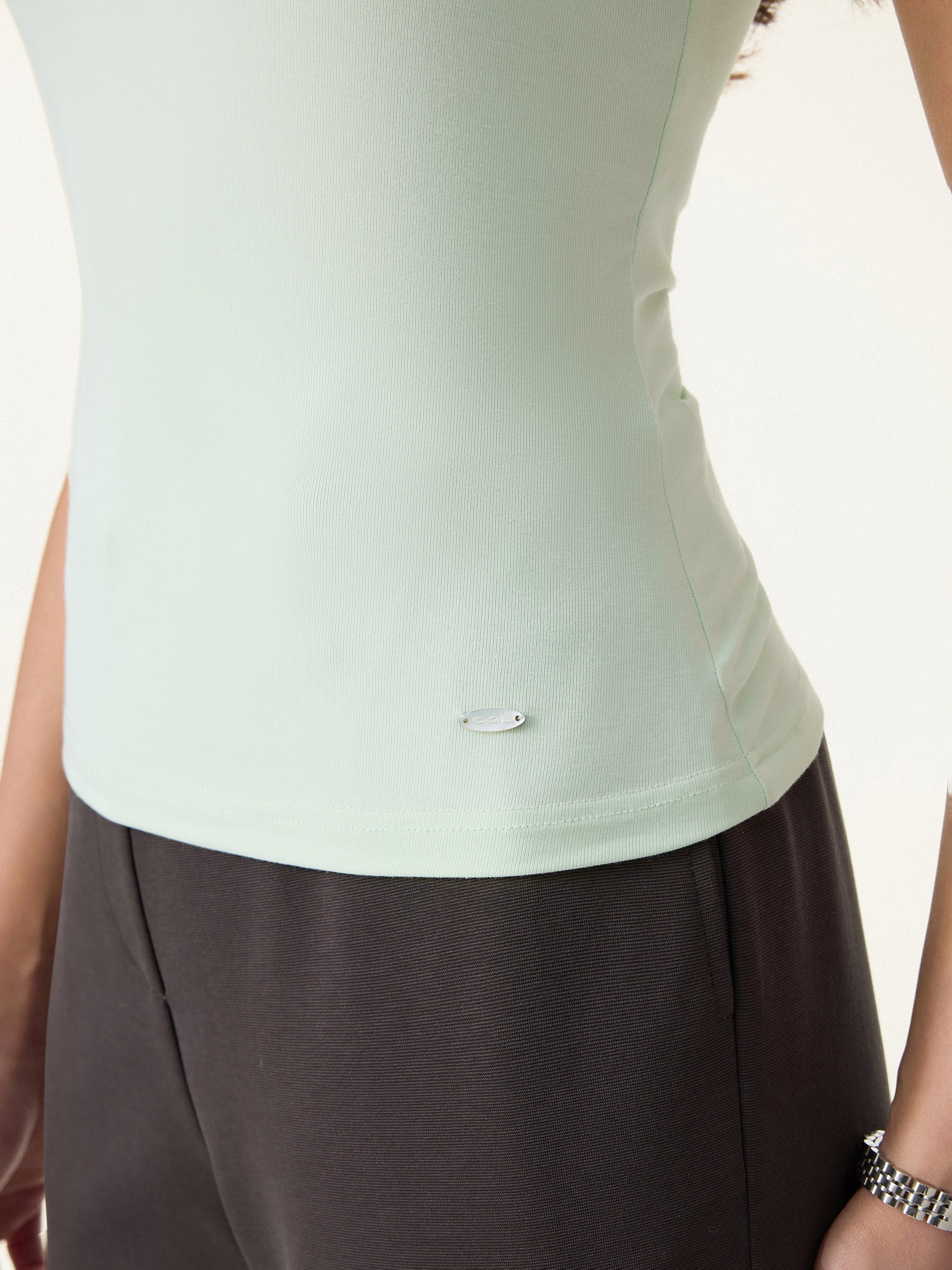 SkinKiss U-Neck Short Sleeve Everyday Bra Top - Image 5