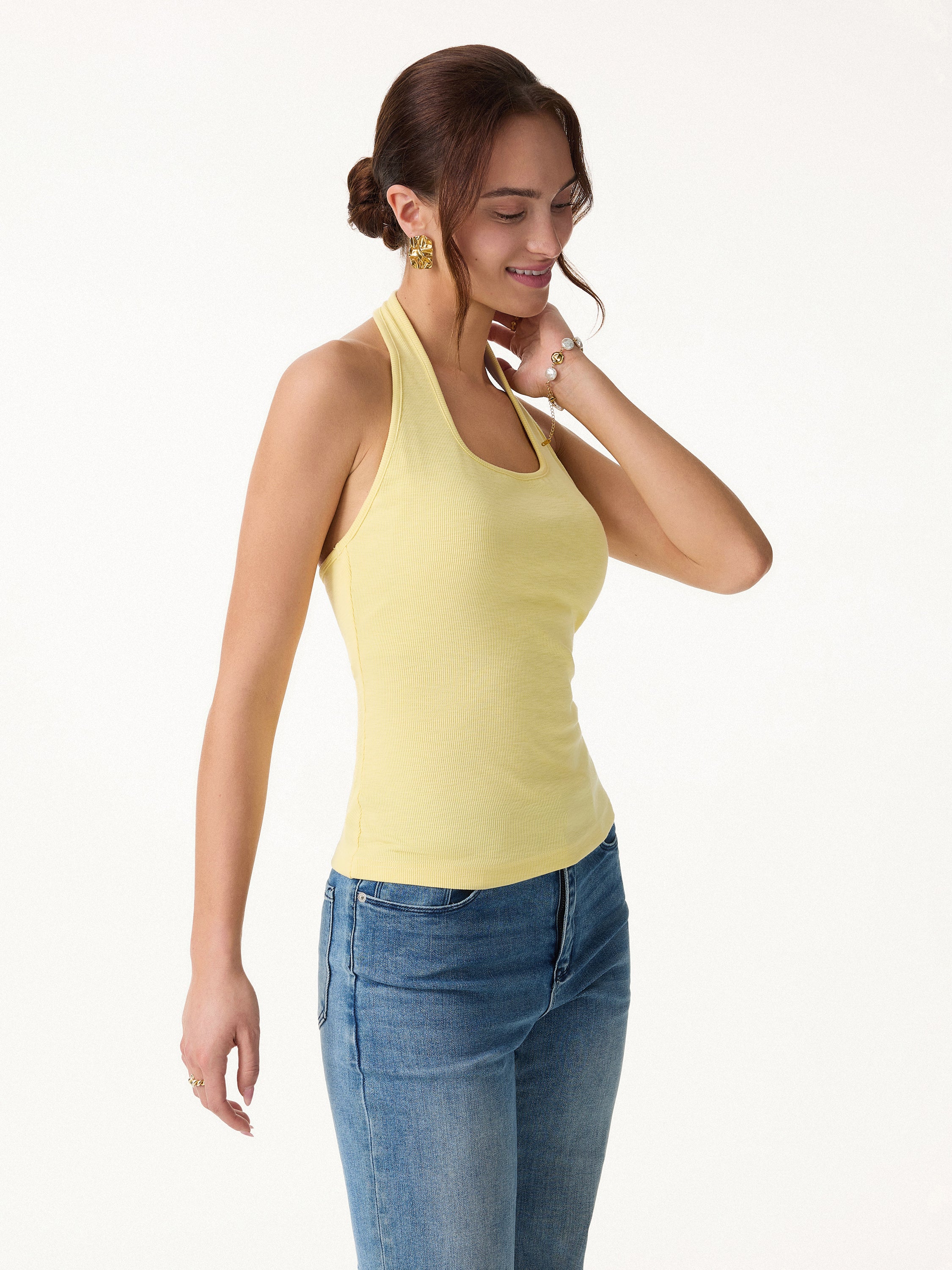 Square Halter Neck Bra Tank - Image 14