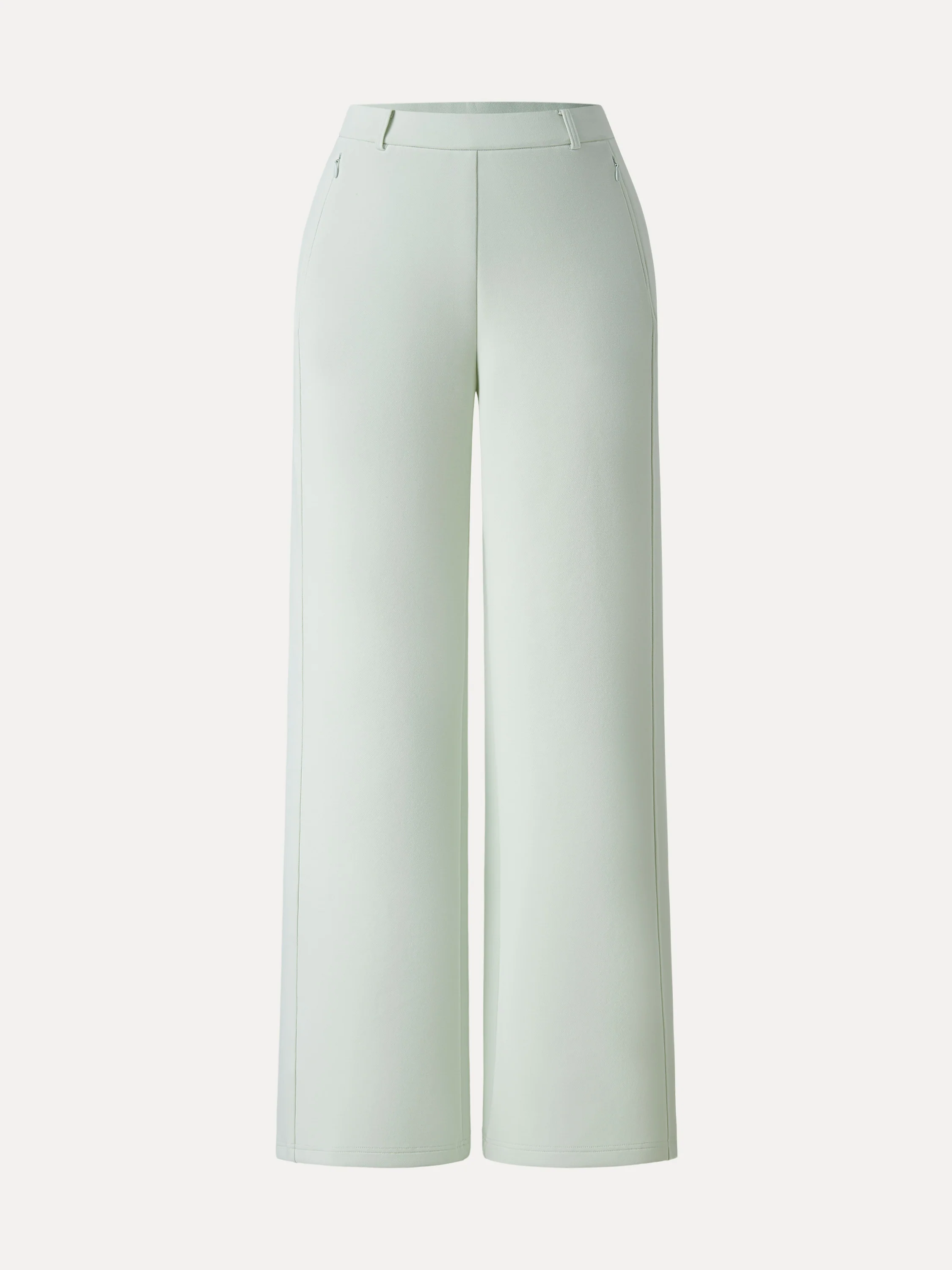 Stretch Cotton Blend Slimming High Rise Wide Leg Pant - Image 13