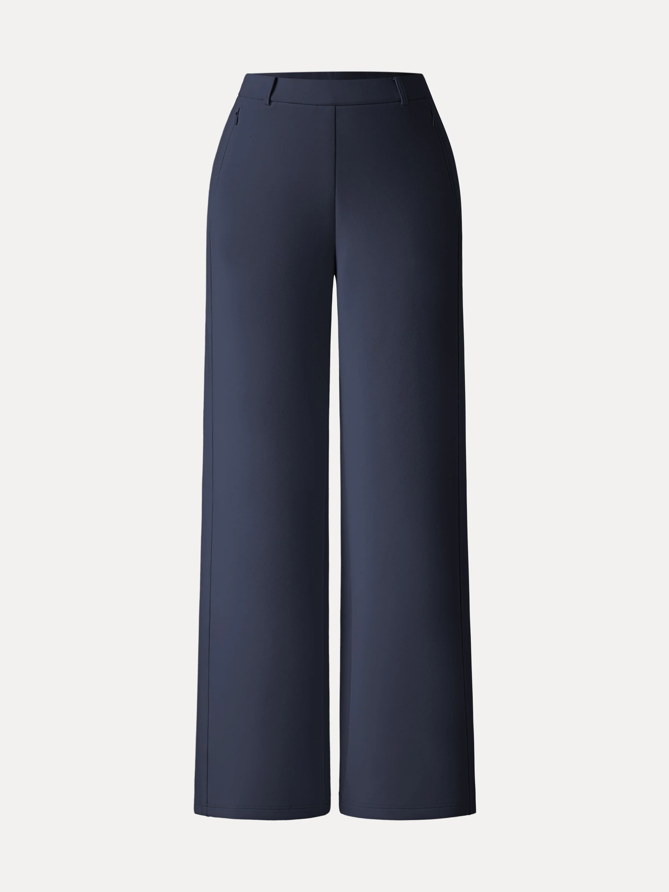Stretch Cotton Blend Slimming High Rise Wide Leg Pant - Image 16