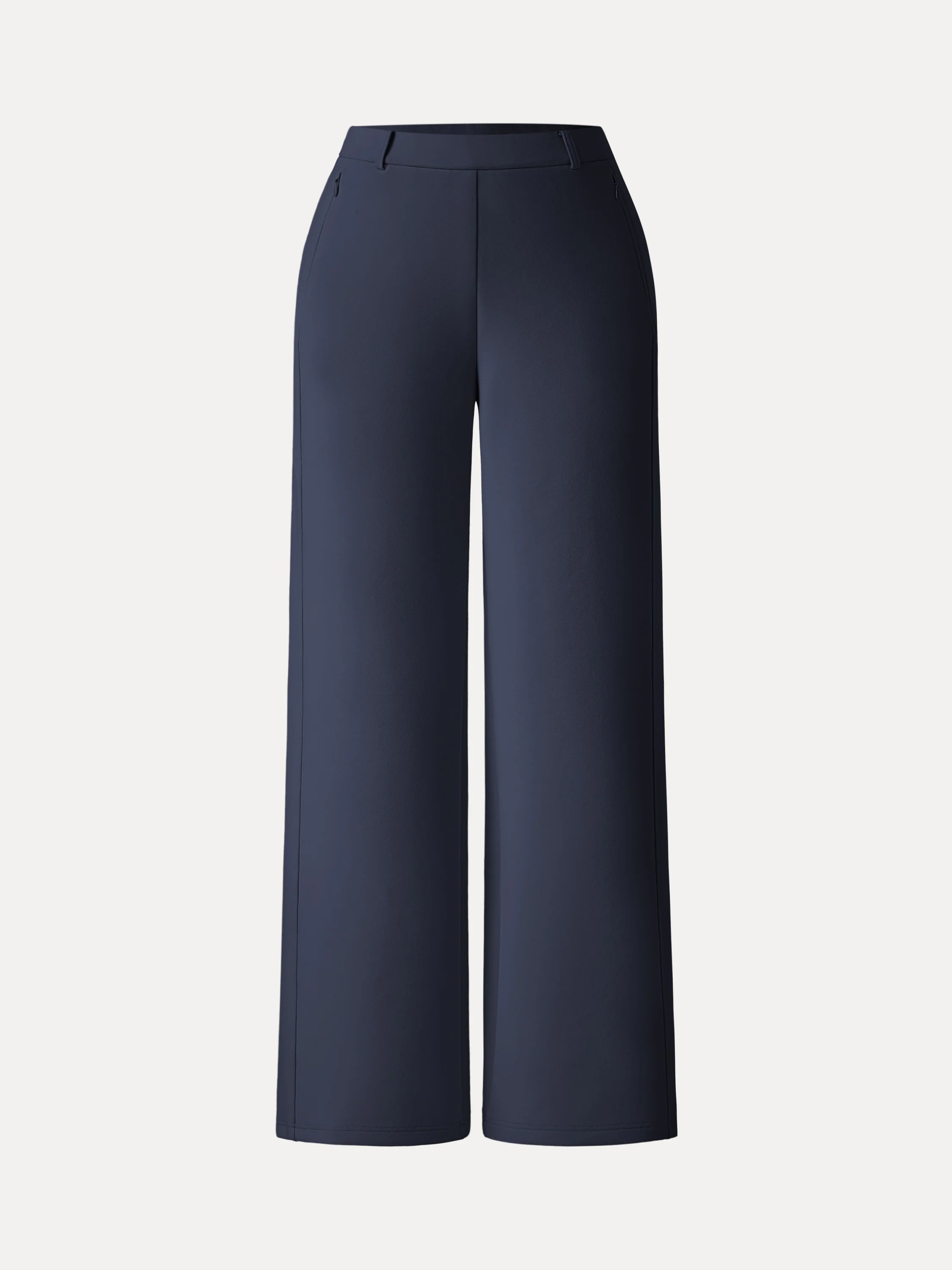Stretch Cotton Blend Slimming High Rise Wide Leg Pant - Image 17