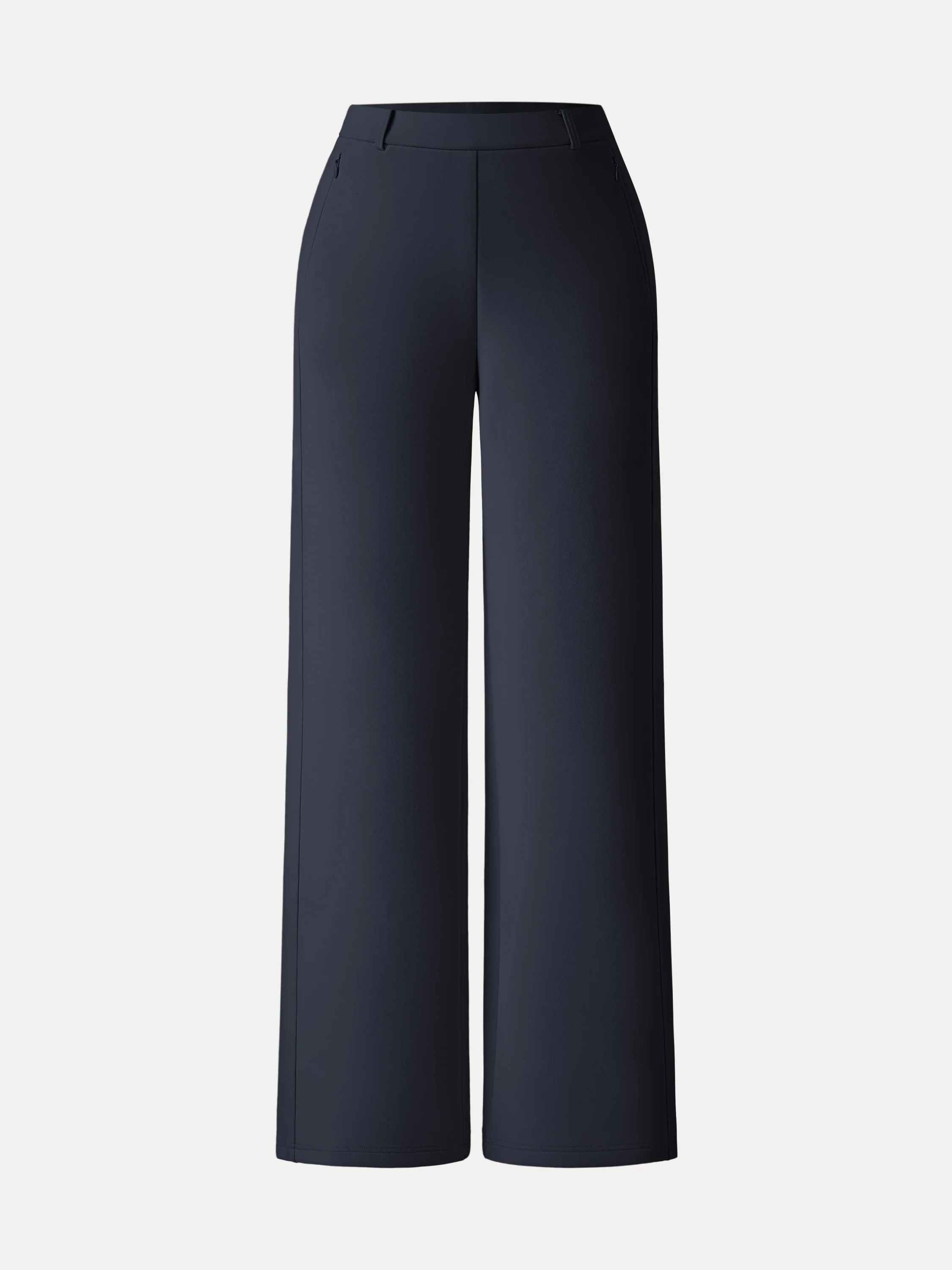 Stretch Cotton Blend Slimming High Rise Wide Leg Pant - Image 18