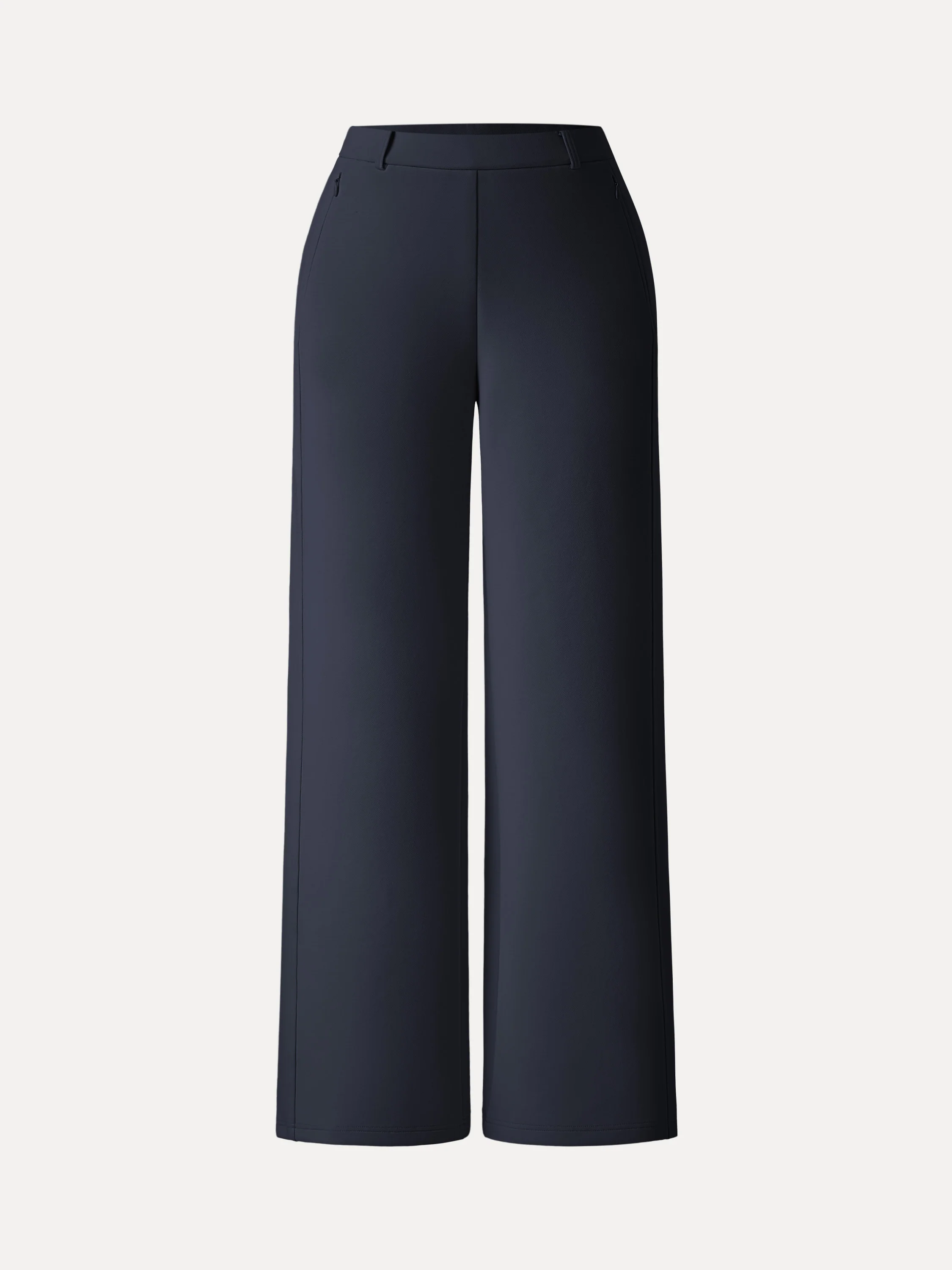 Stretch Cotton Blend Slimming High Rise Wide Leg Pant - Image 19