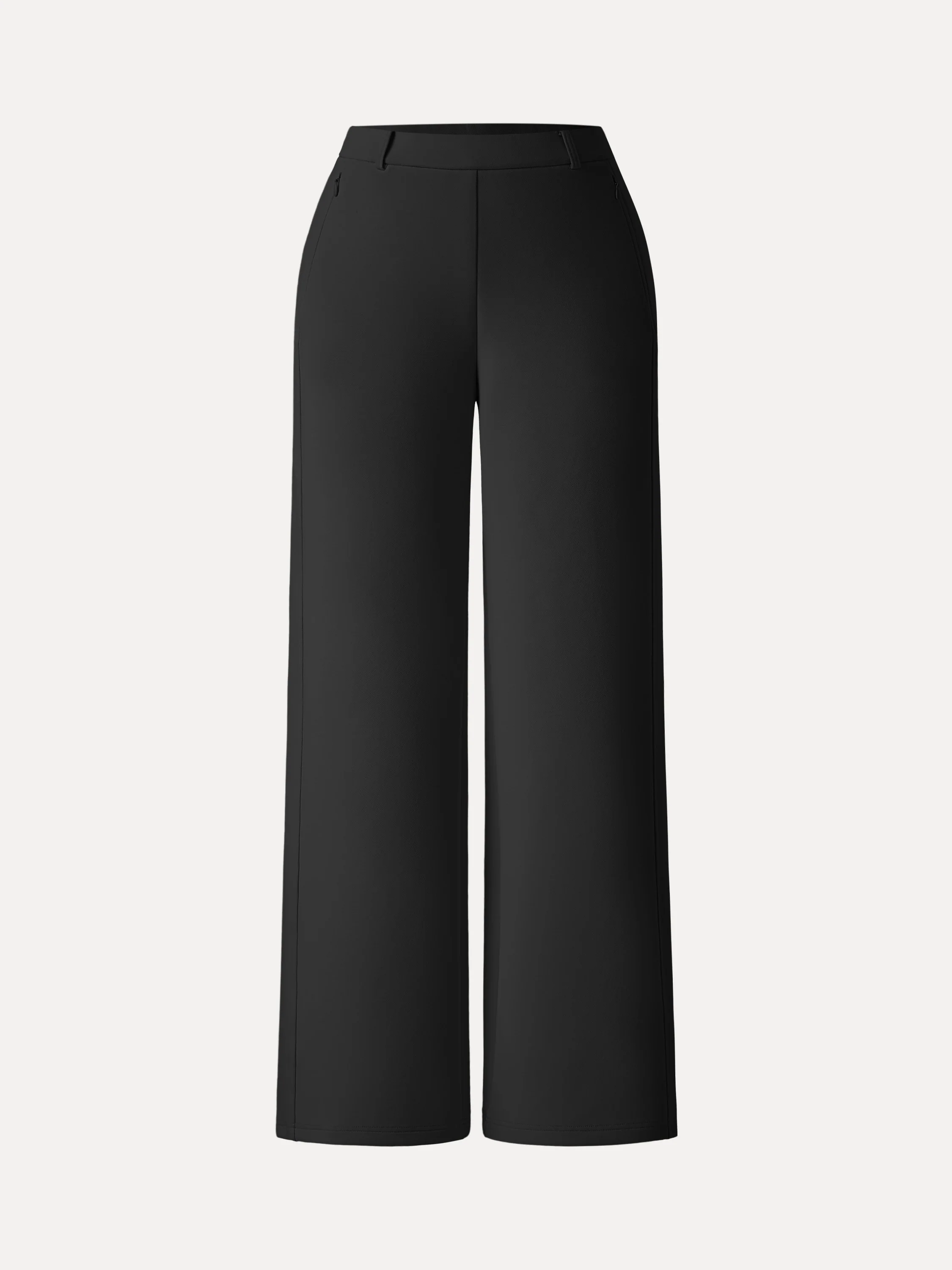 Stretch Cotton Blend Slimming High Rise Wide Leg Pant - Image 21