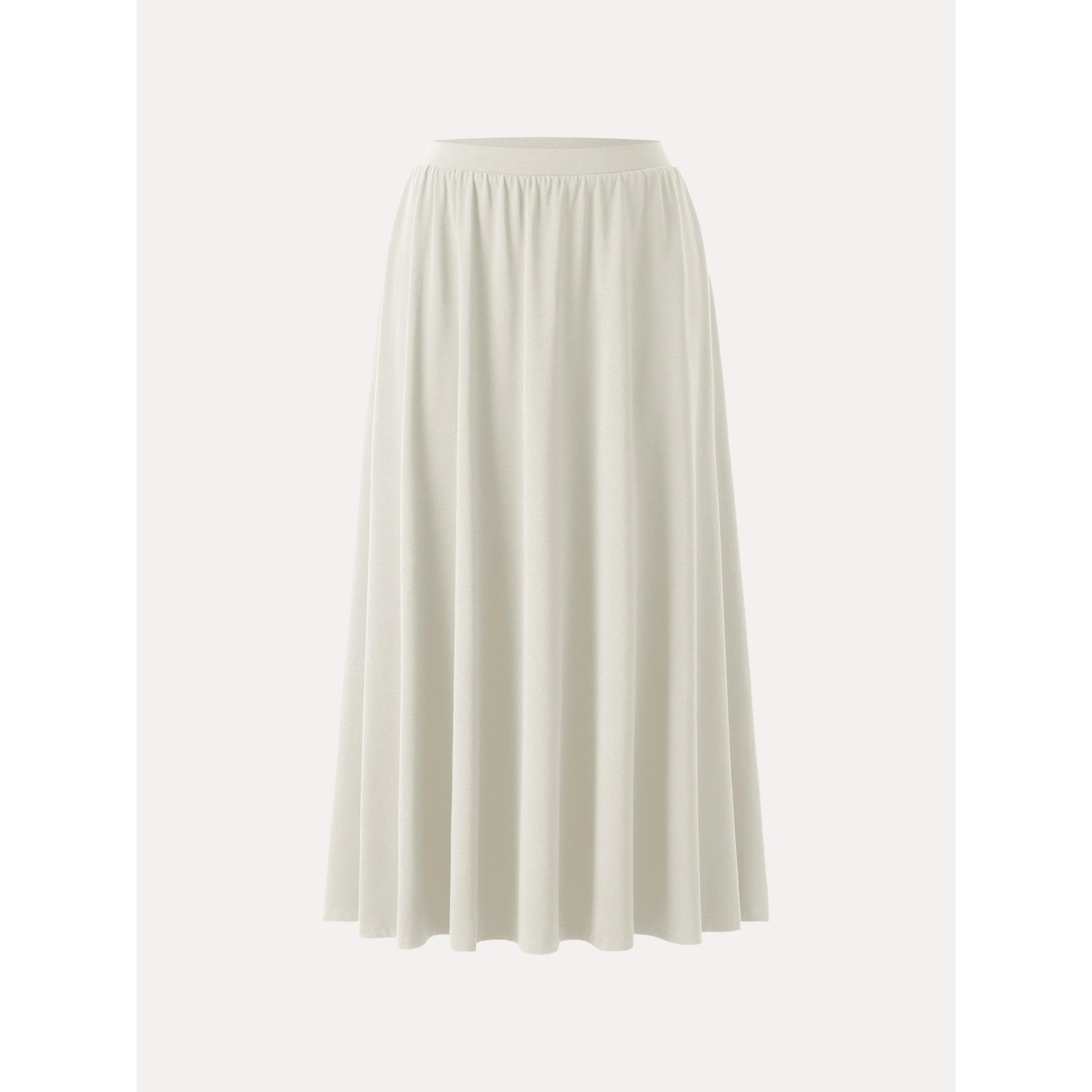 Stretch Cotton Maxi Umbrella Skirt with Pockets - Image 16