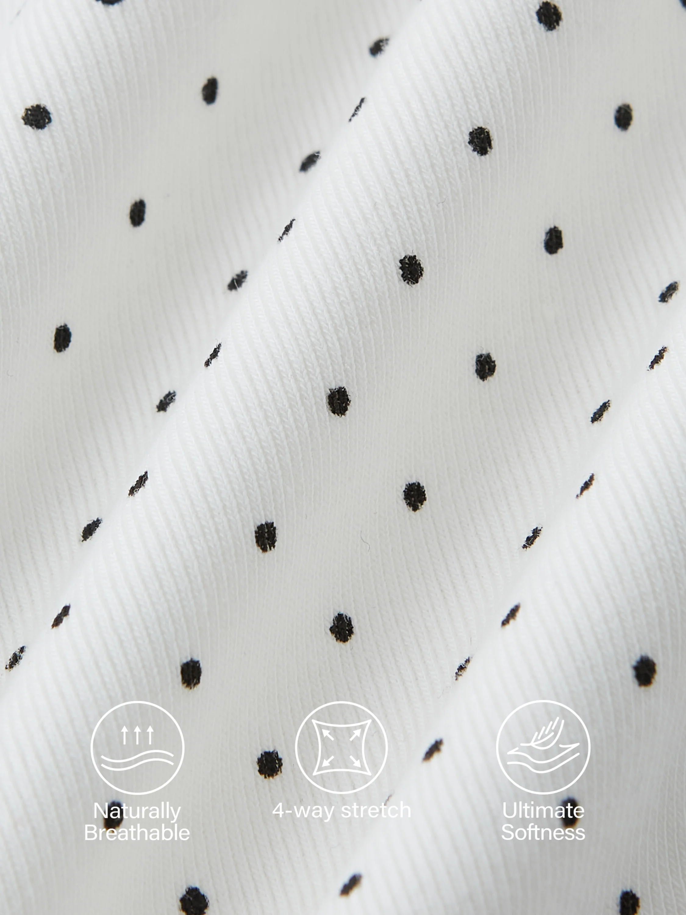 Stretch Cotton Polka Dot Square Neck Midi Bra Dress with Pockets Limited Edition - Image 12