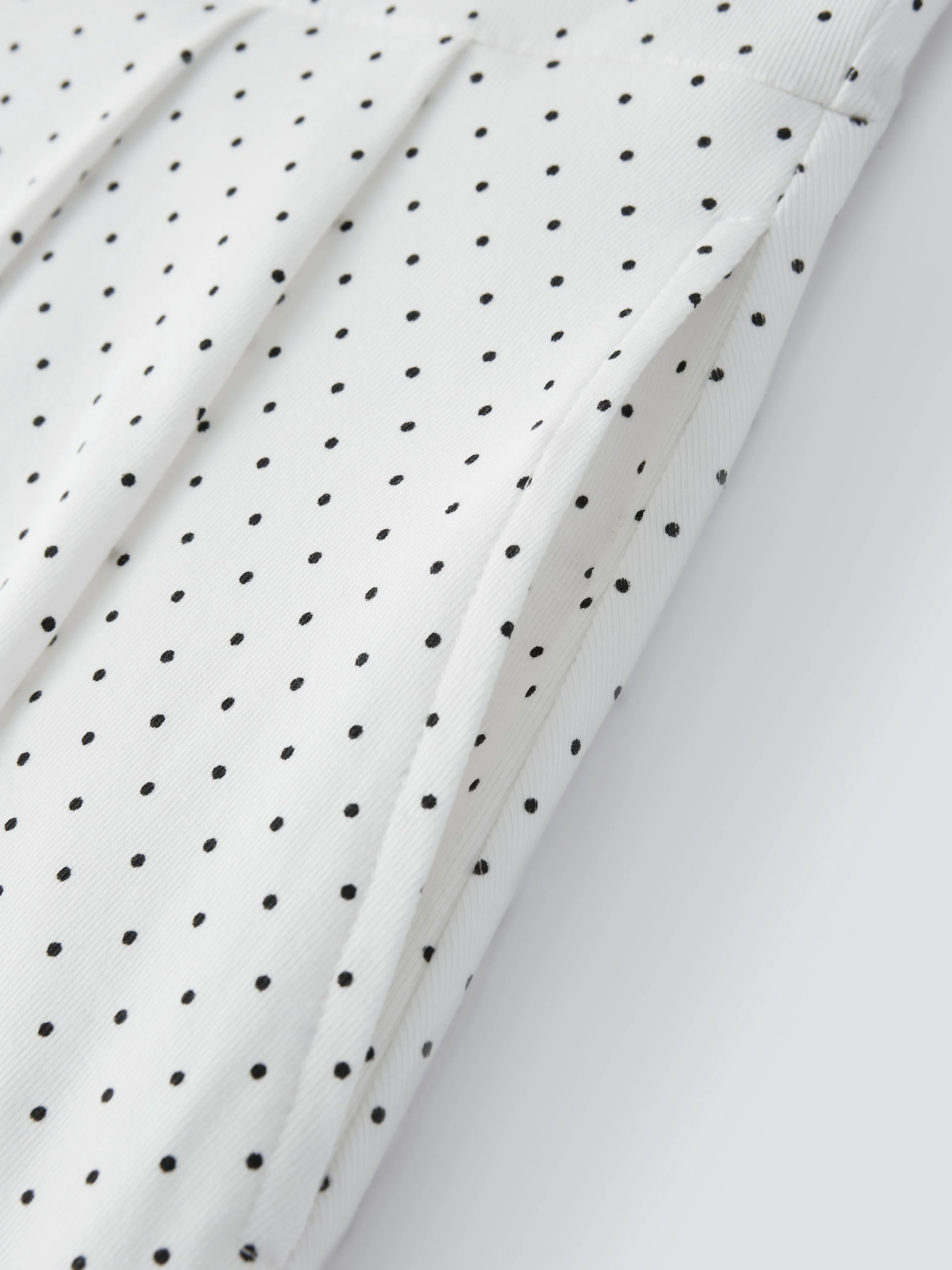Stretch Cotton Polka Dot Square Neck Midi Bra Dress with Pockets Limited Edition - Image 7