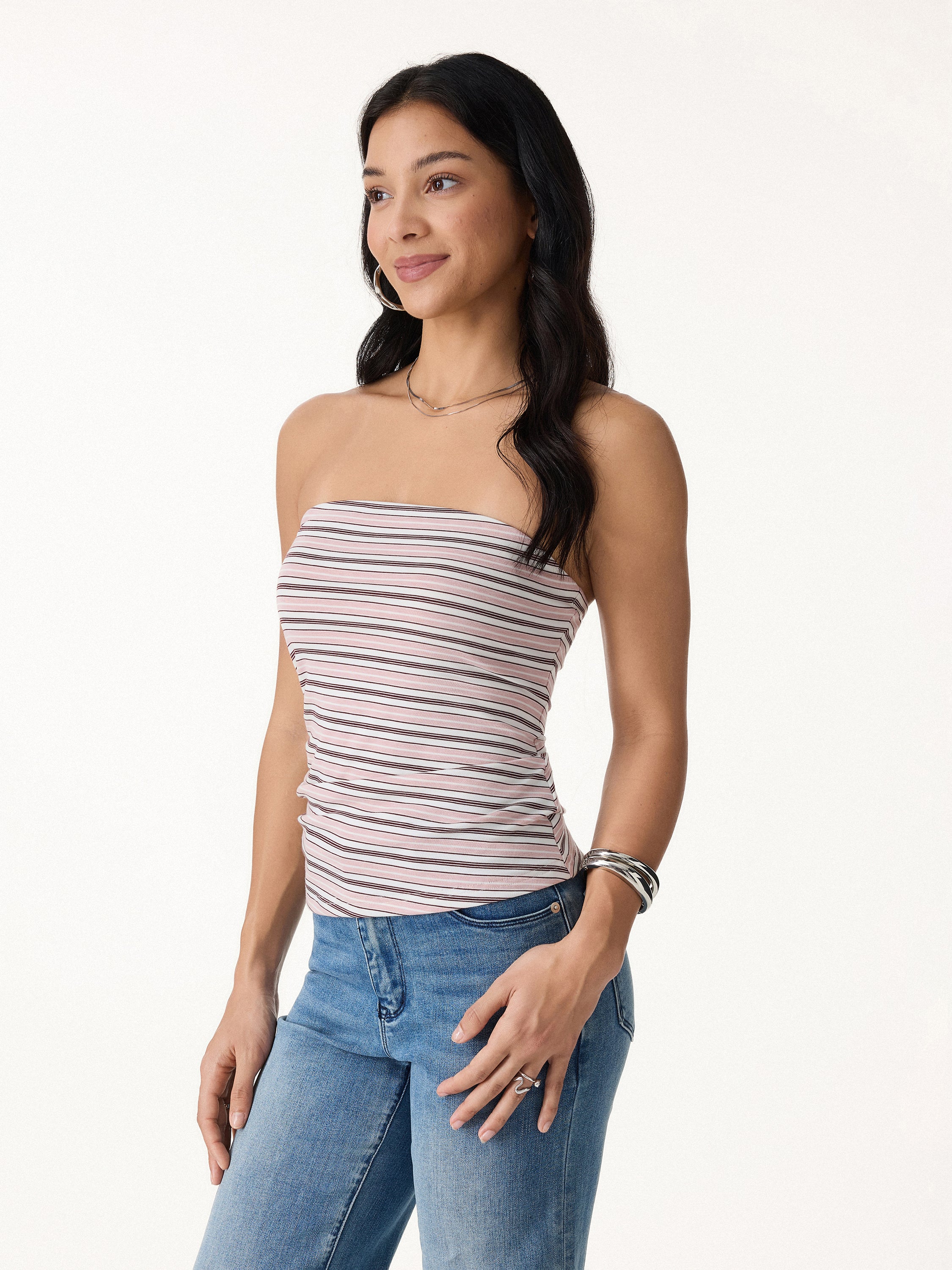 Striped Bra Tube Top - Image 9