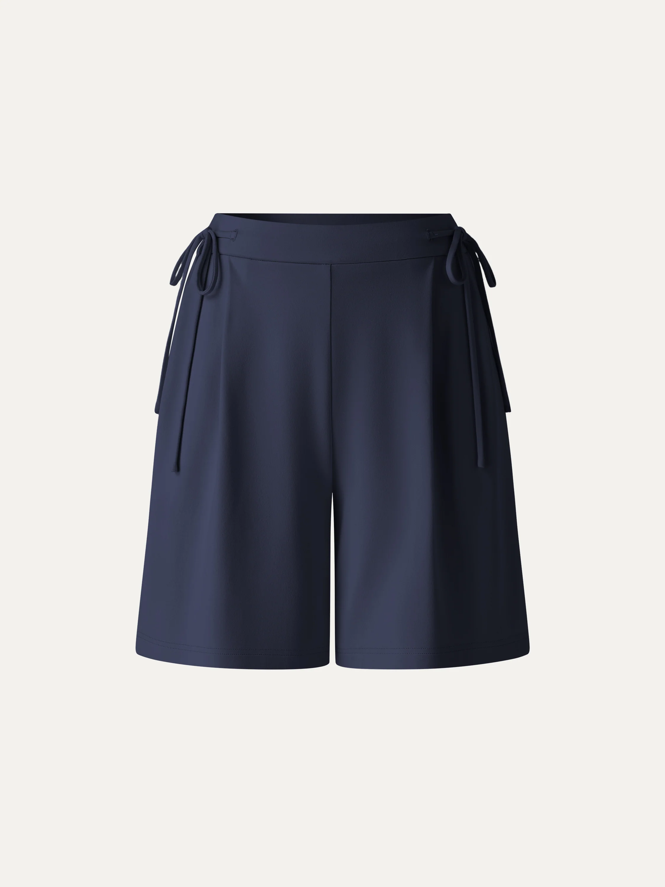 Summer Ponte Drawstring Shorts with Pockets - Image 12