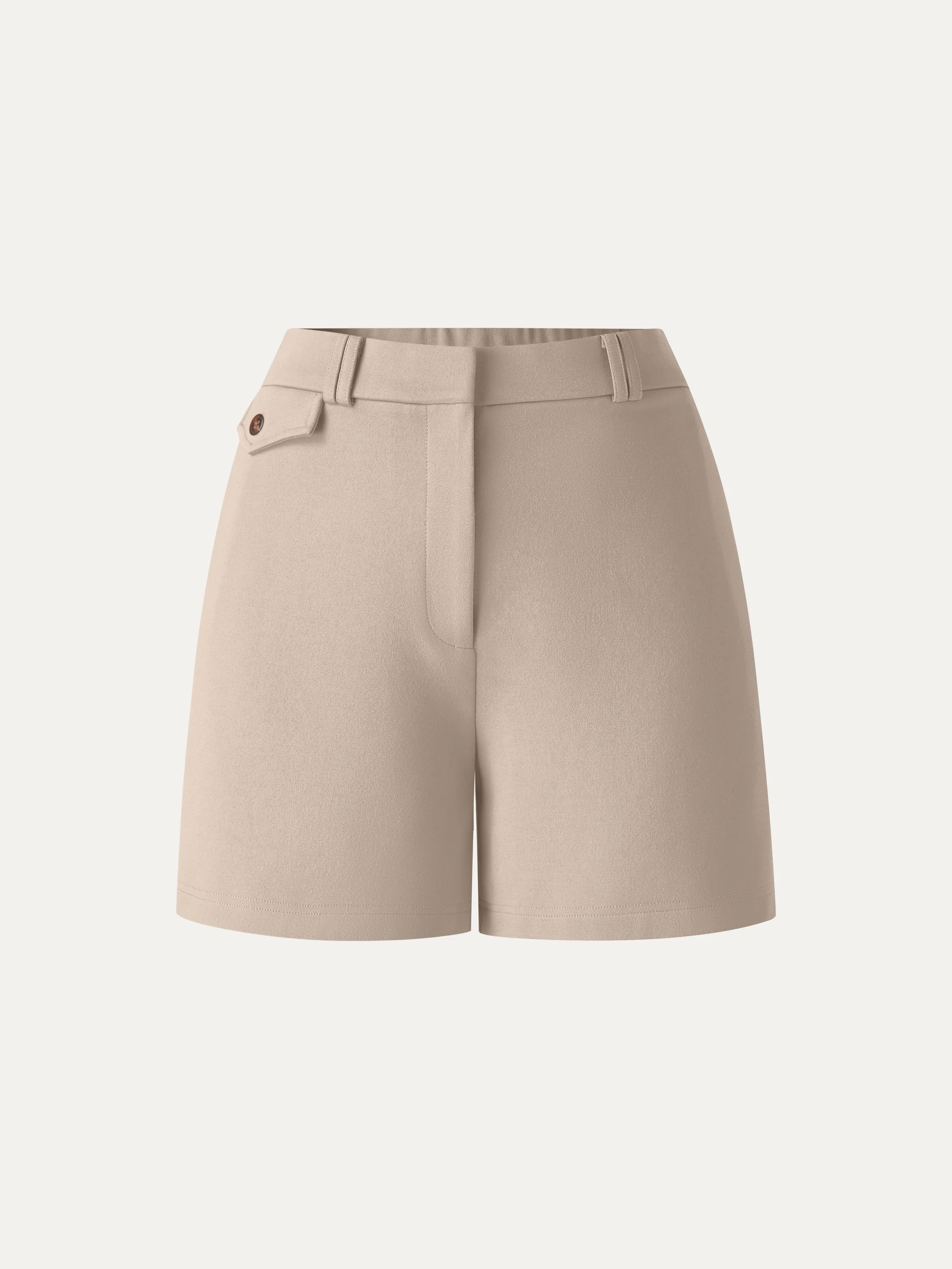 Summer Ponte High Rise Shorts with Pockets - Image 15