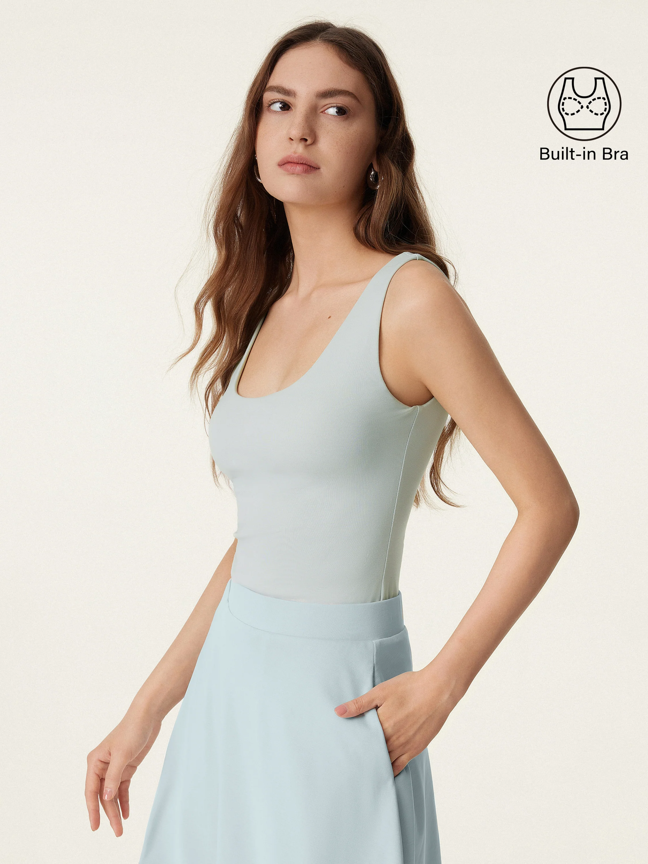 U-neck New Airy Bra Tank - Image 5