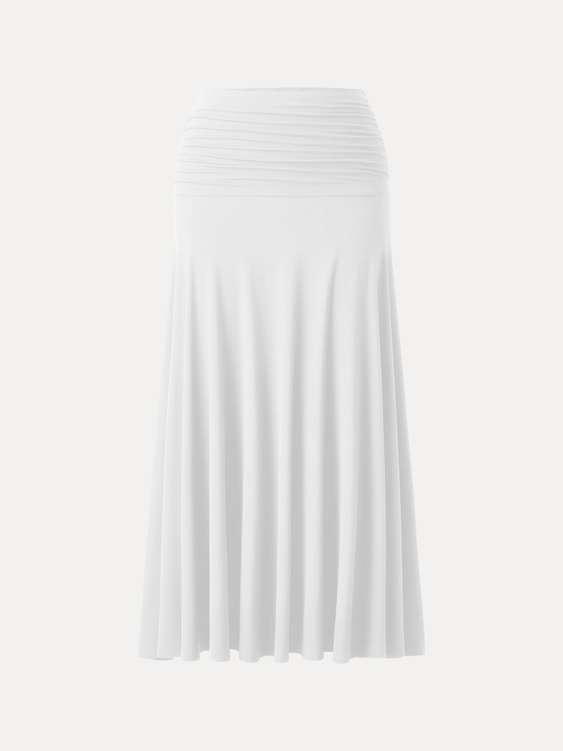 Ultrasoft Mid Rise A-line Ruched Maxi Skirt - Image 12