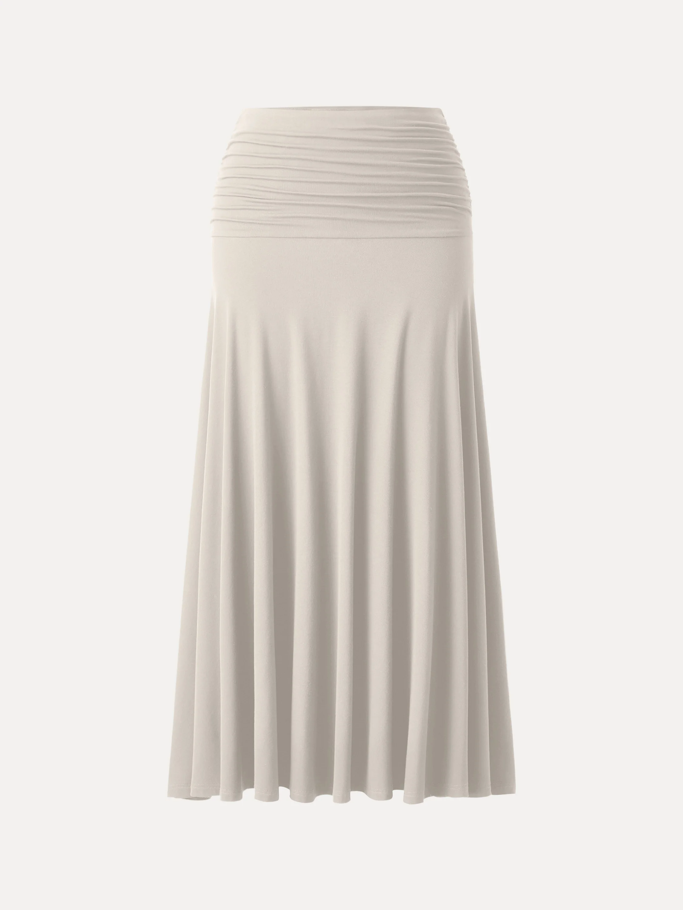 Ultrasoft Mid Rise A-line Ruched Maxi Skirt - Image 13