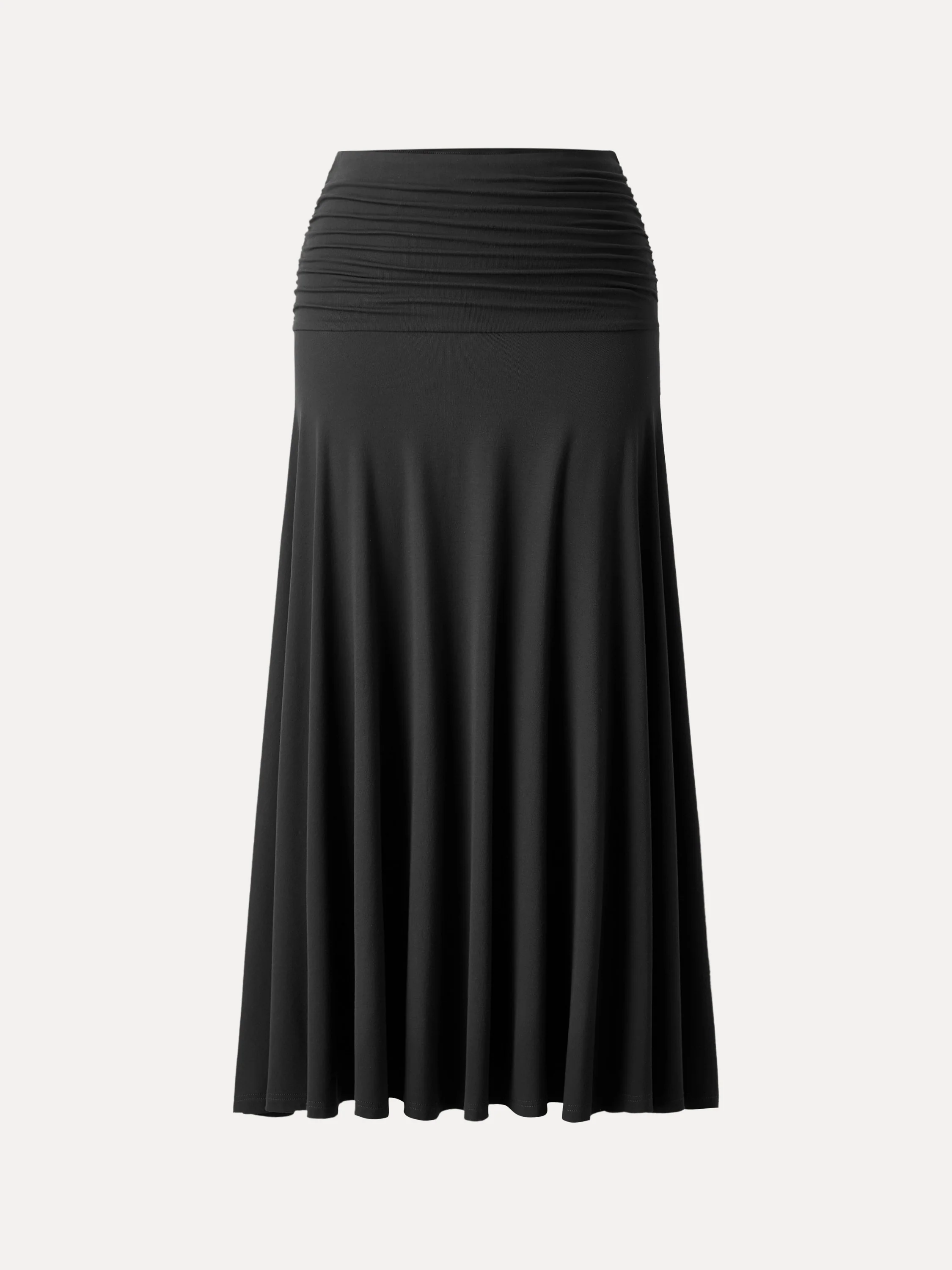 Ultrasoft Mid Rise A-line Ruched Maxi Skirt - Image 14