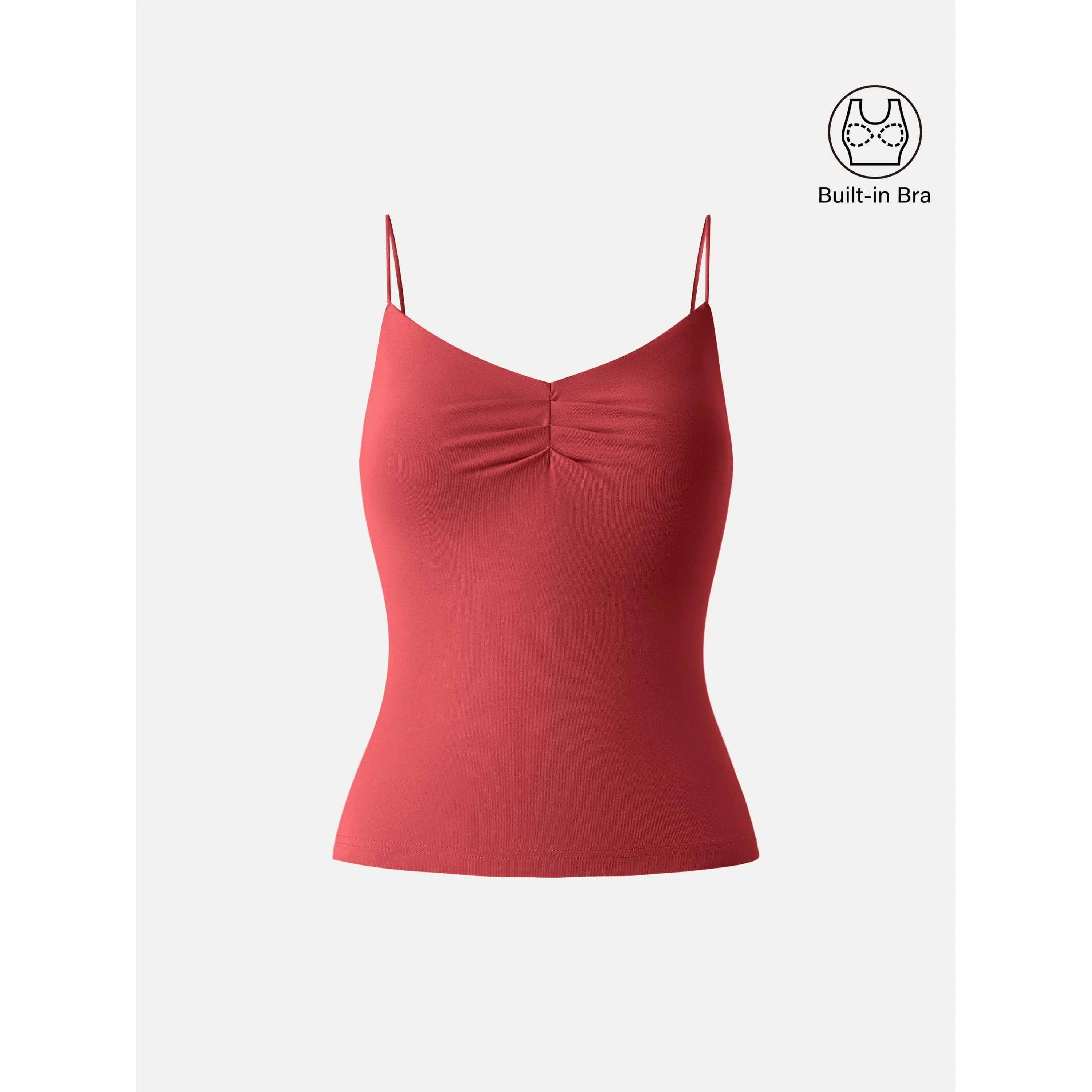 Ultrasoft Sweetheart Neck Front Tucked Spaghetti Brami - Image 11
