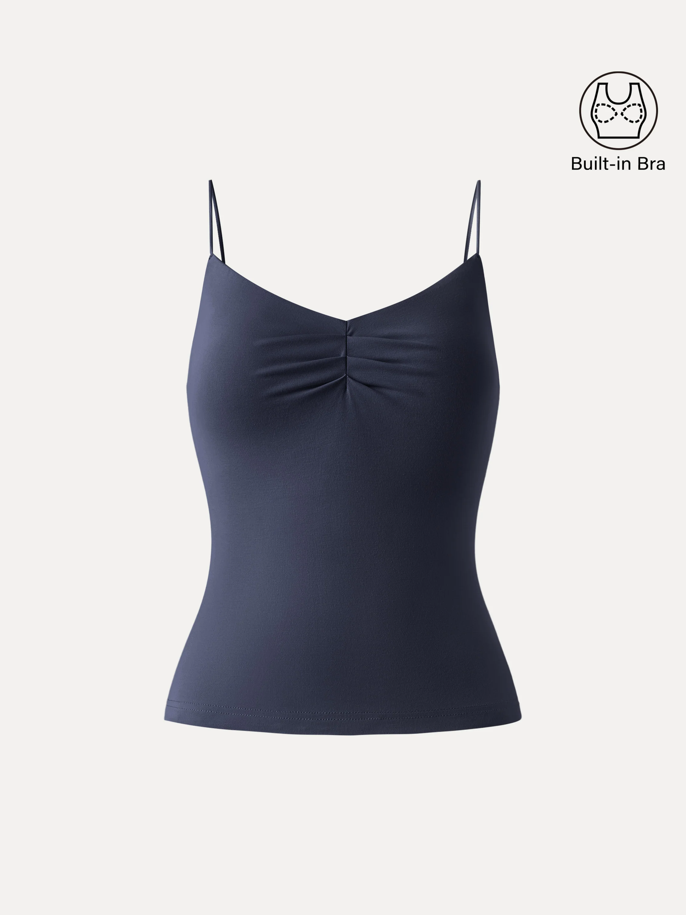 Ultrasoft Sweetheart Neck Front Tucked Spaghetti Brami - Image 12