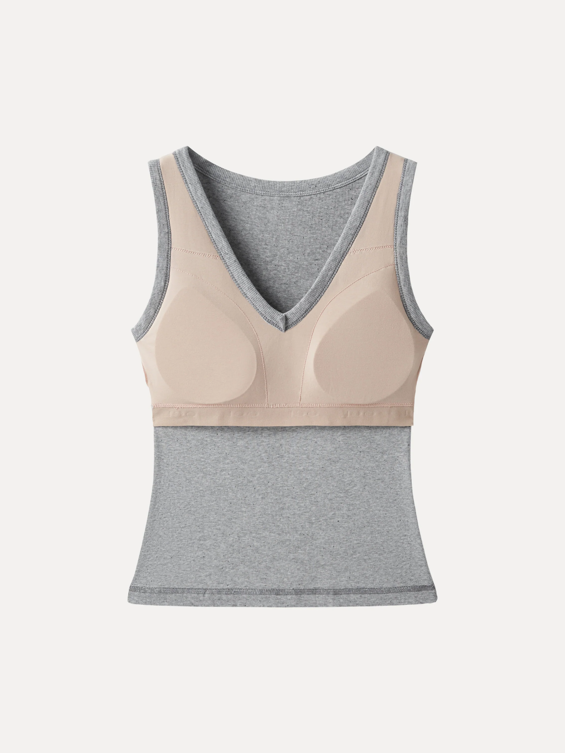 Stretchy V-neck Cotton New Airy Bra Tank - Image 8