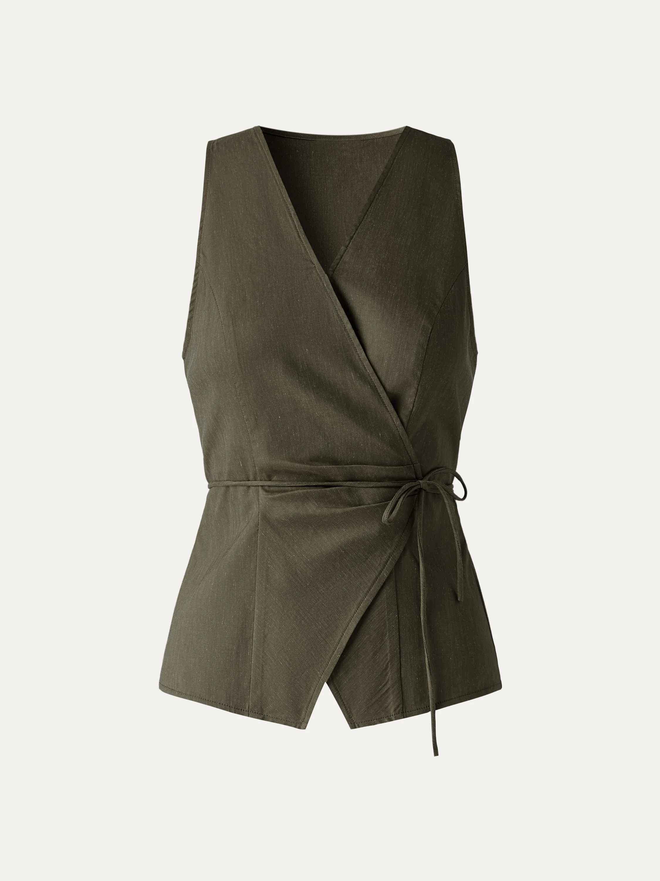Wrap Top with Self-Tie - Image 11