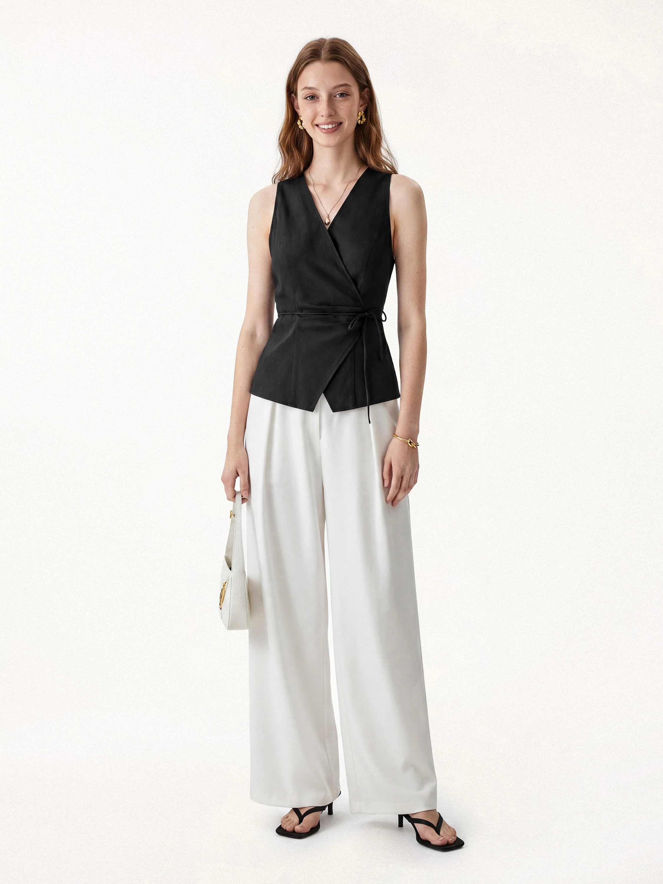 Wrap Top with Self-Tie - Image 21