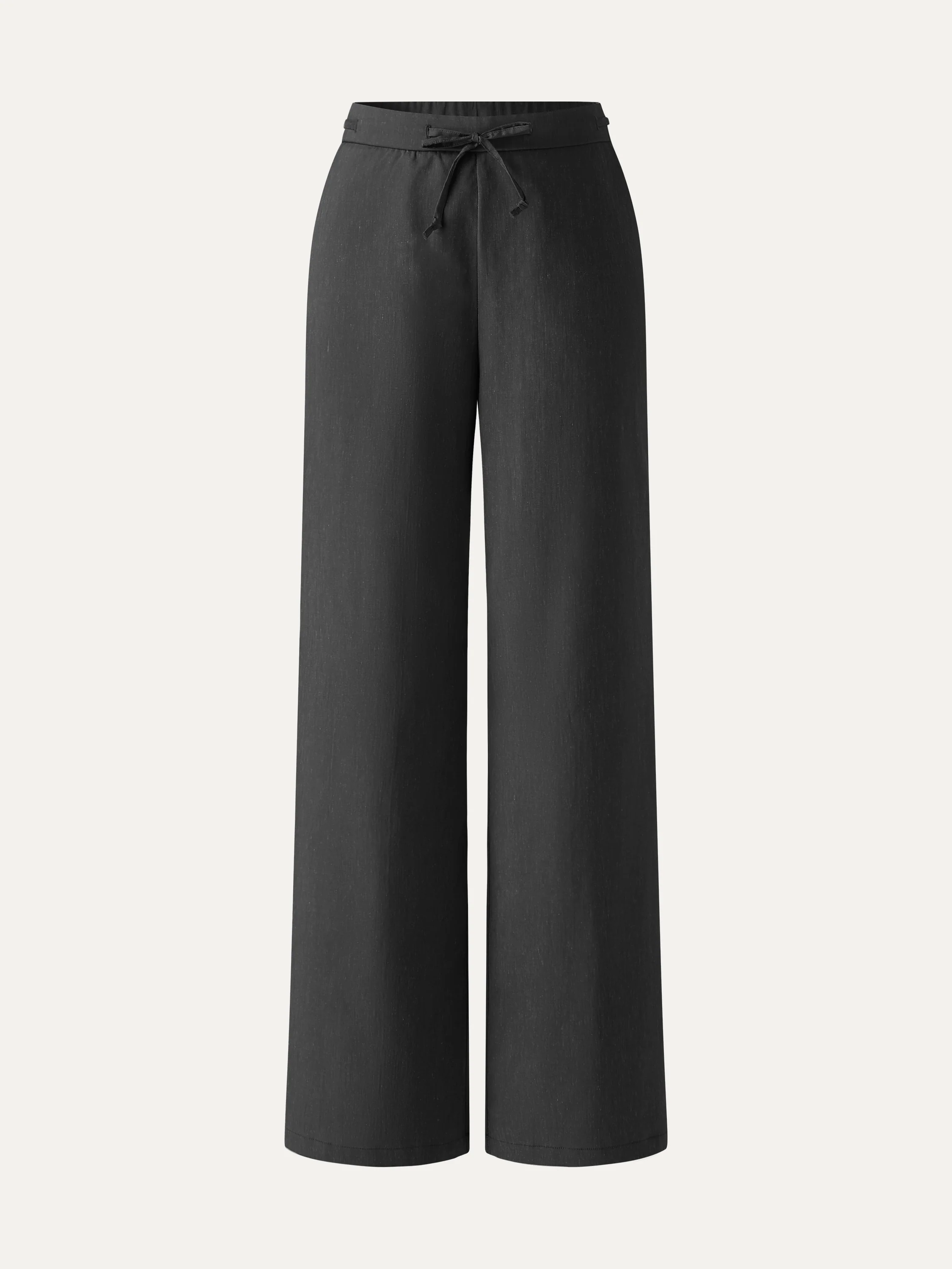 Wrinkle-Resistant Linen Drawstring Wide Leg Pant with Pockets - Image 16