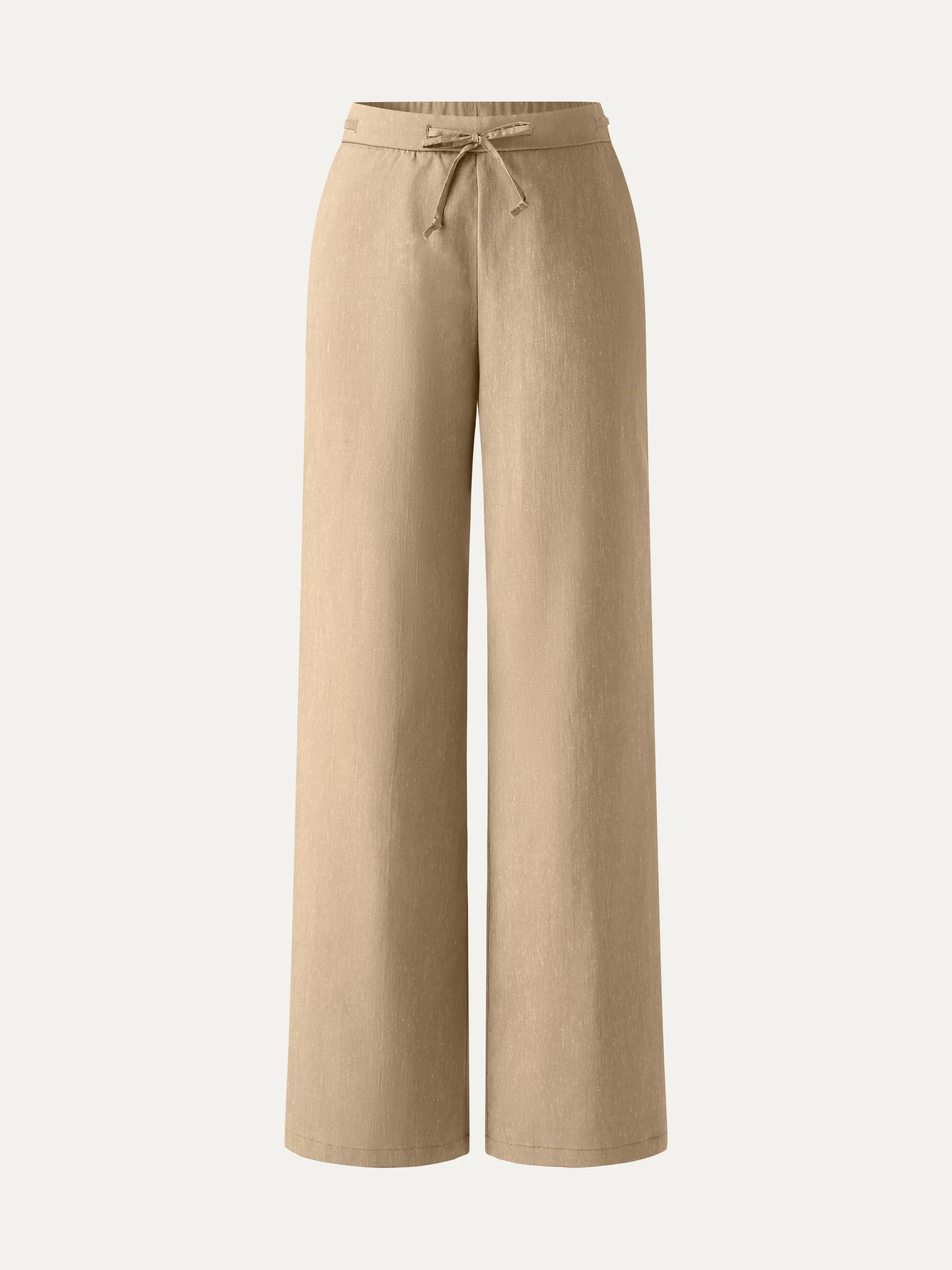 Wrinkle-Resistant Linen Drawstring Wide Leg Pant with Pockets - Image 18