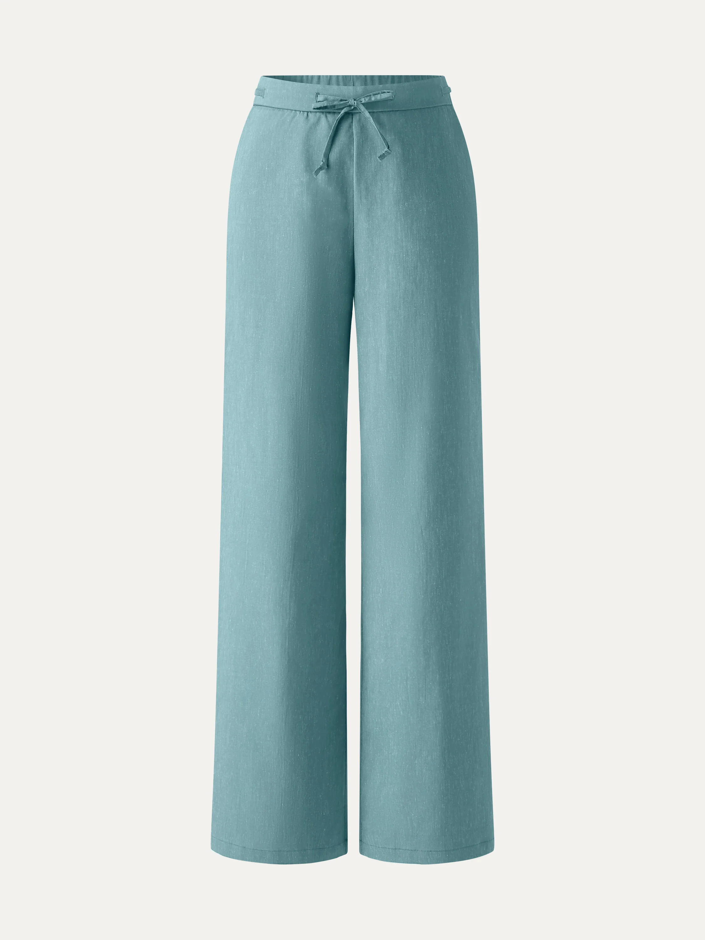 Wrinkle-Resistant Linen Drawstring Wide Leg Pant with Pockets - Image 19