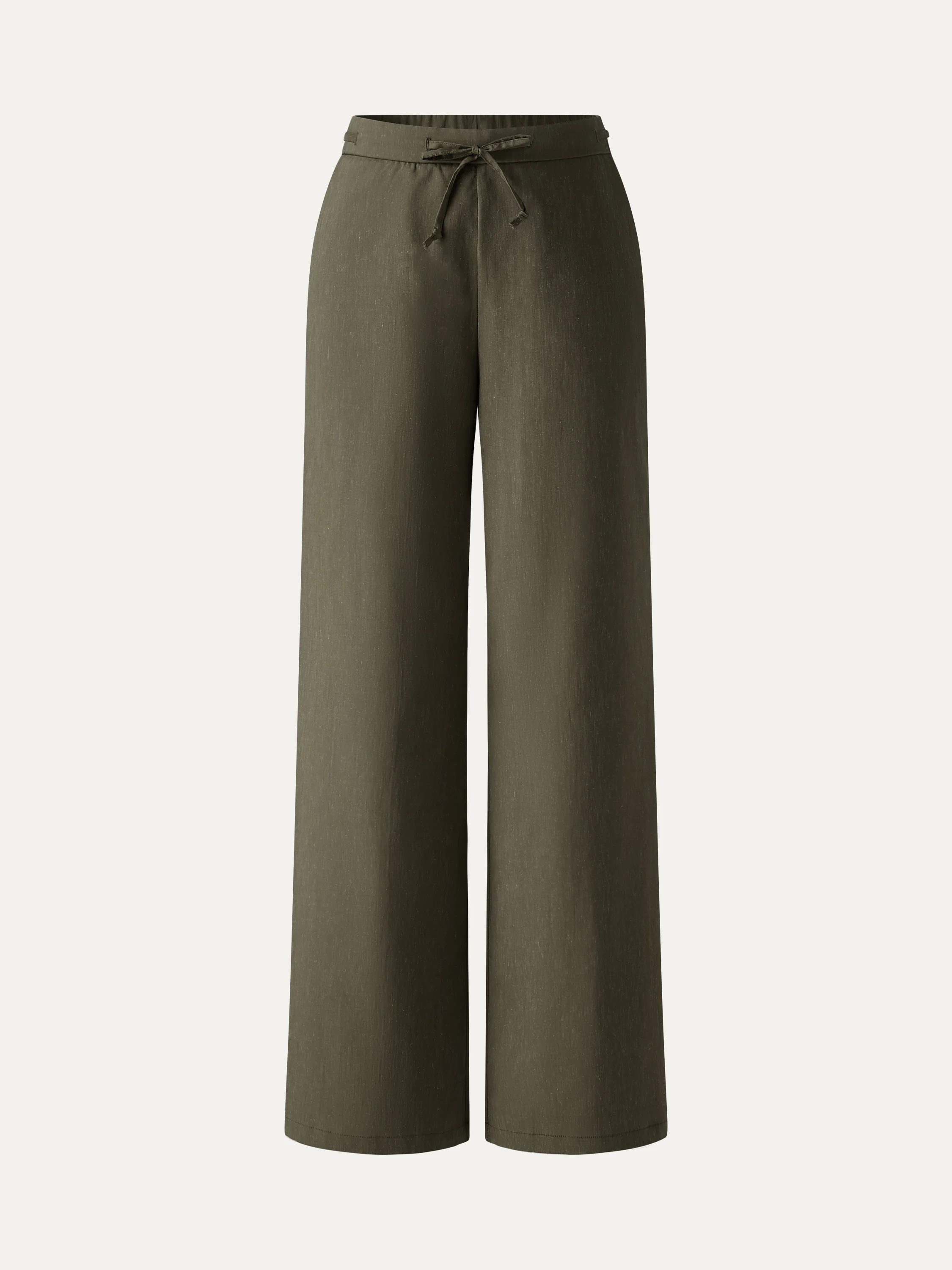 Wrinkle-Resistant Linen Drawstring Wide Leg Pant with Pockets - Image 22